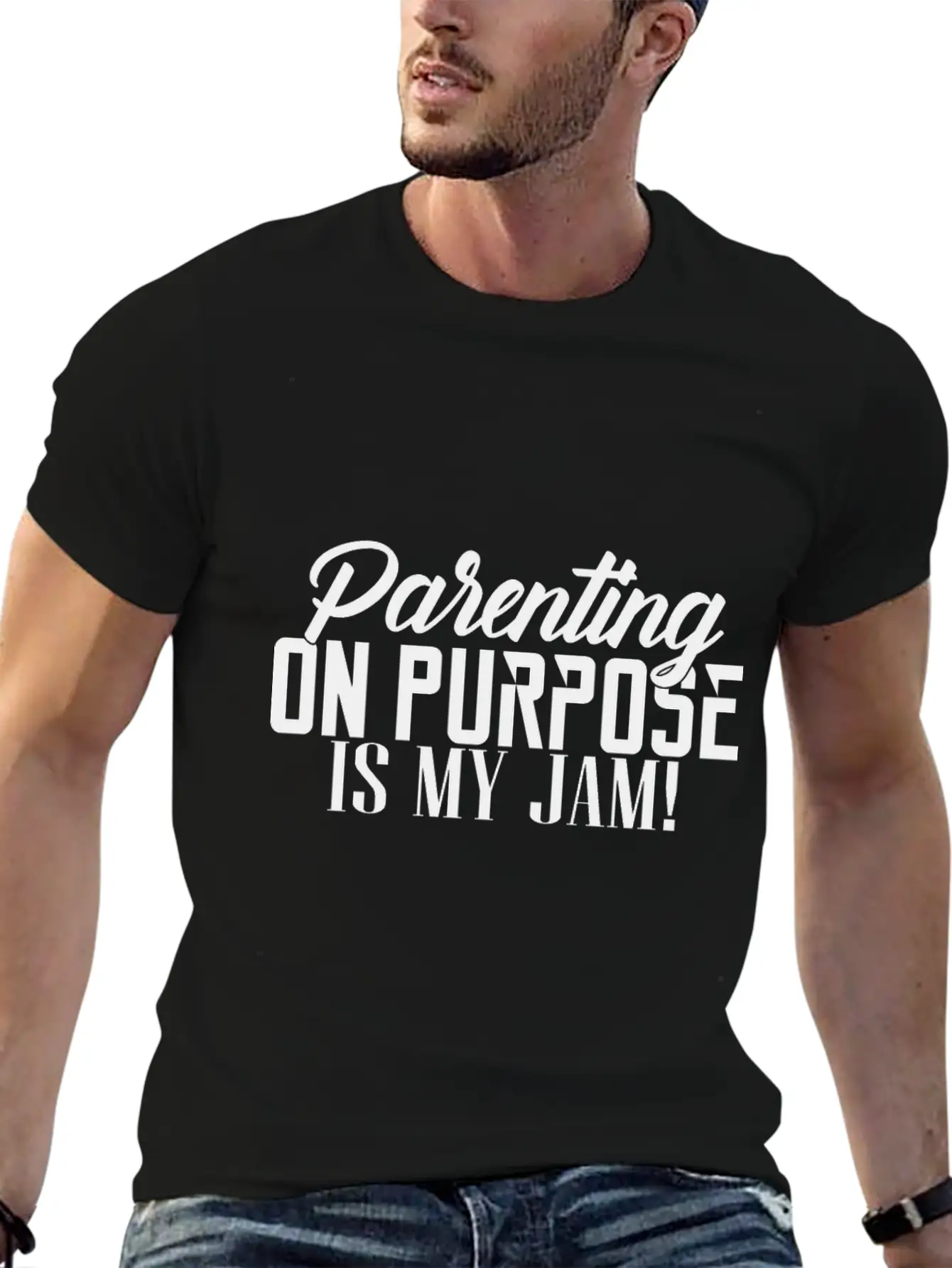 Parenting On Purpose Is My Jam Essential Cotton Tee For Daily Outfits – Unisex Style