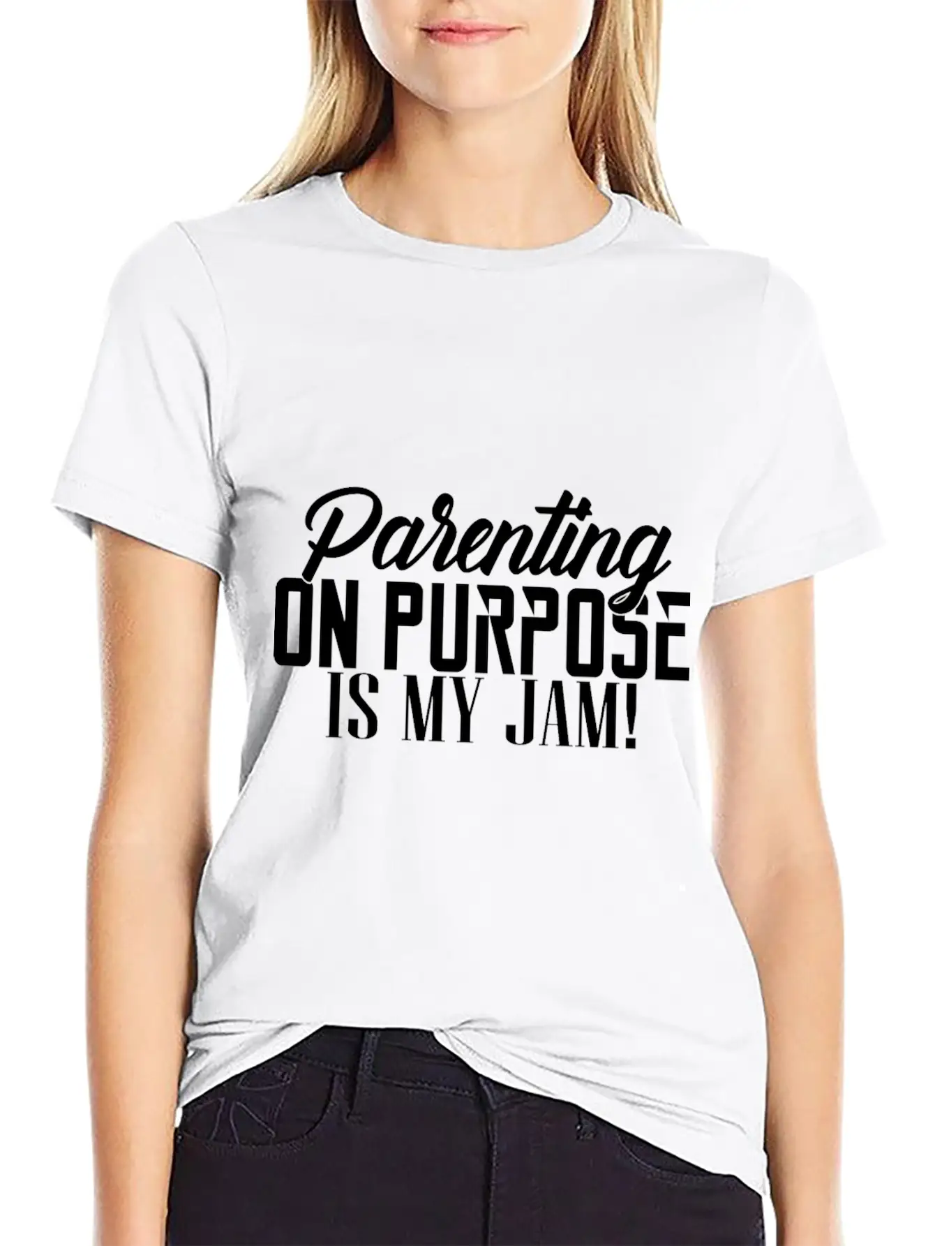 Parenting On Purpose Is My Jam Essential Cotton Tee For Daily Outfits – Unisex Style