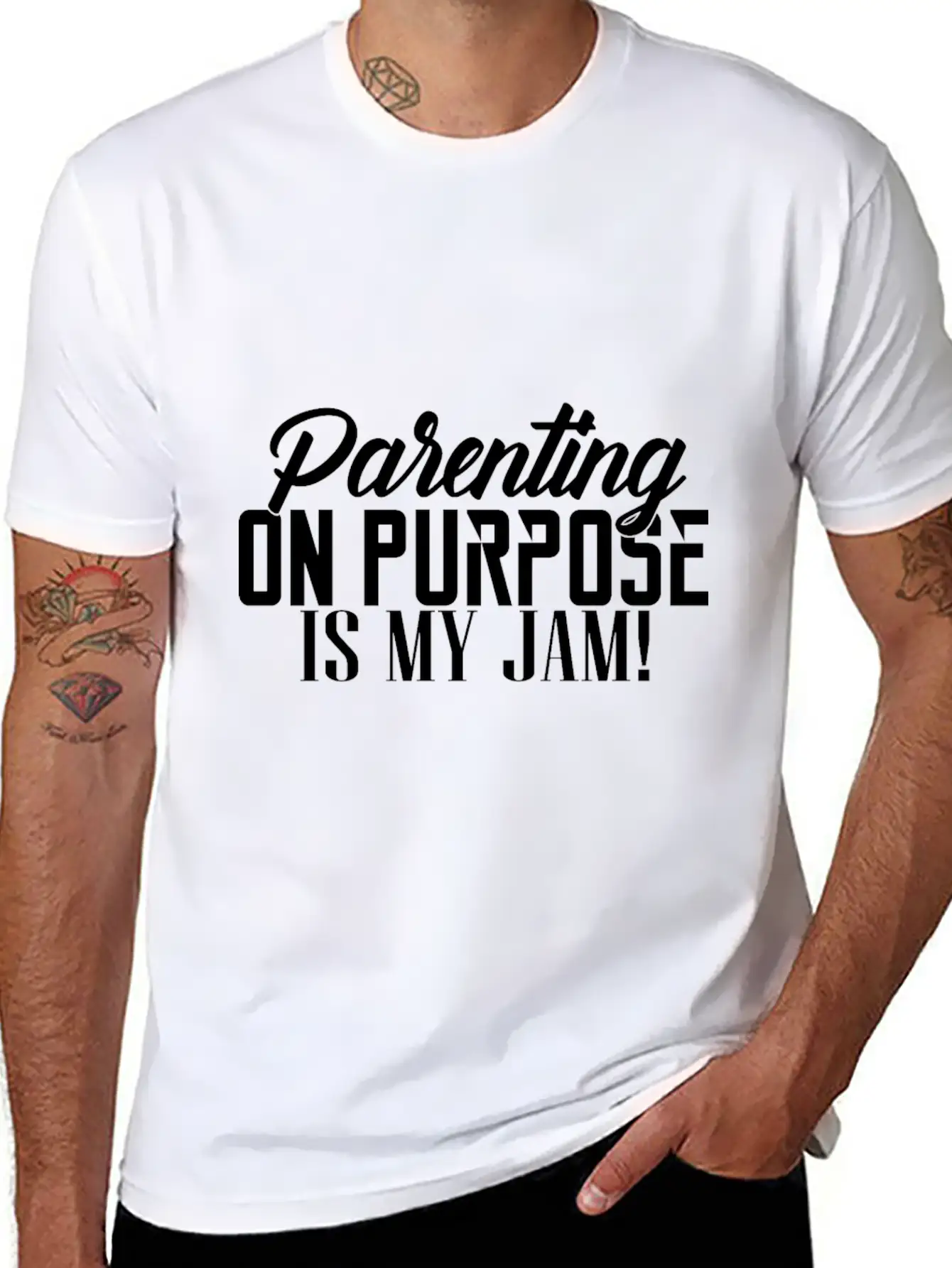 Parenting On Purpose Is My Jam Essential Cotton Tee For Daily Outfits – Unisex Style