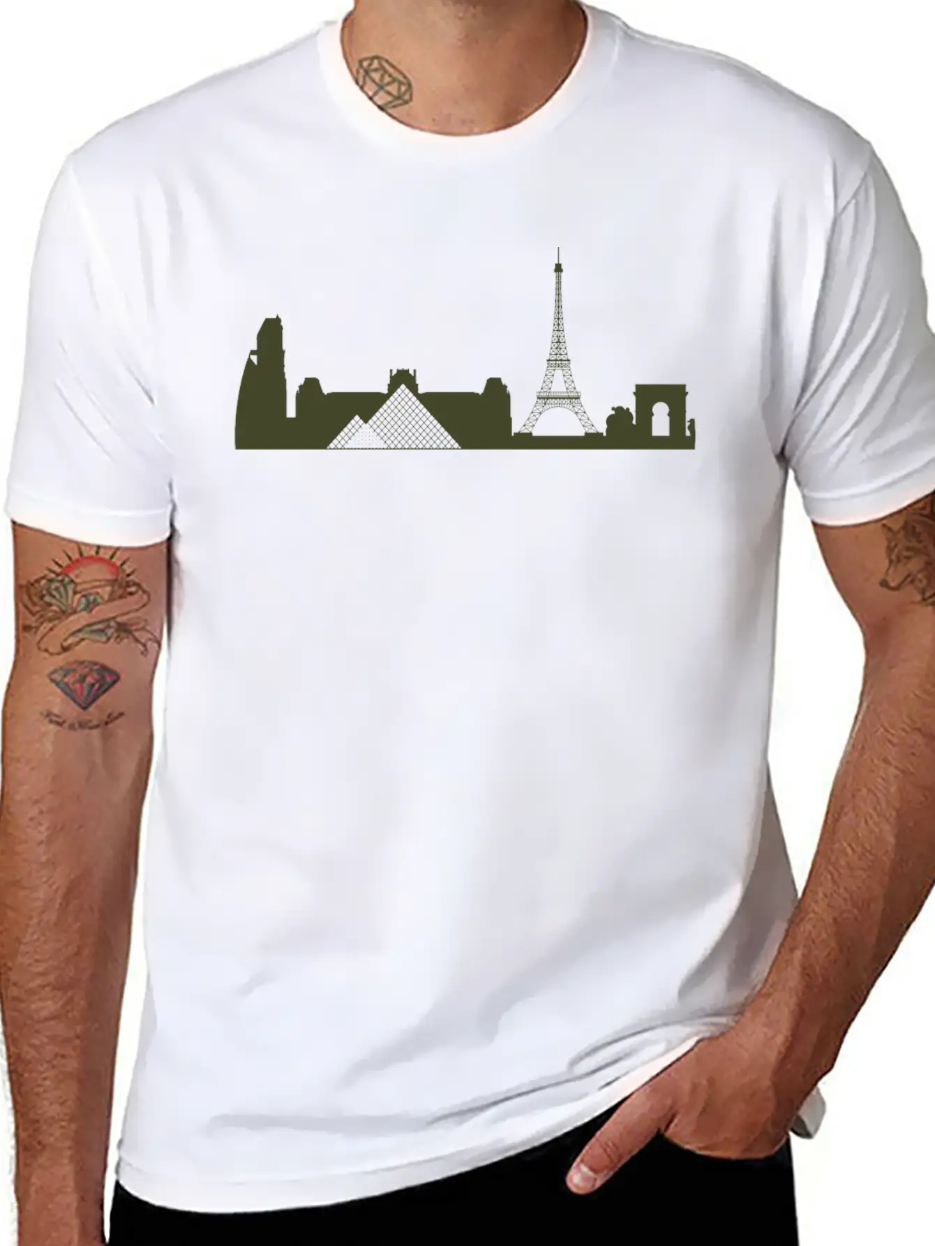 Paris, France Lightweight Cotton T-Shirt – Daily Comfort Graphic Shirt