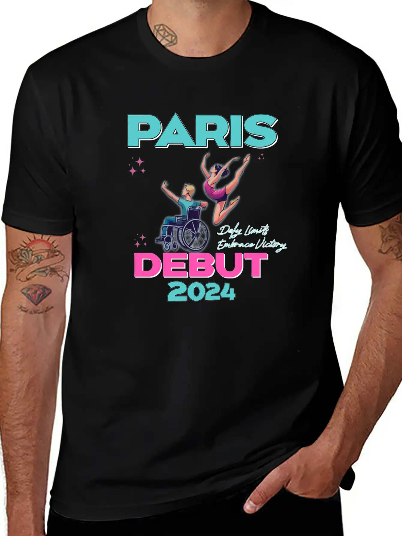 Paris Paralympic 2024 Essential Cotton Tee For Daily Outfits – Unisex Style