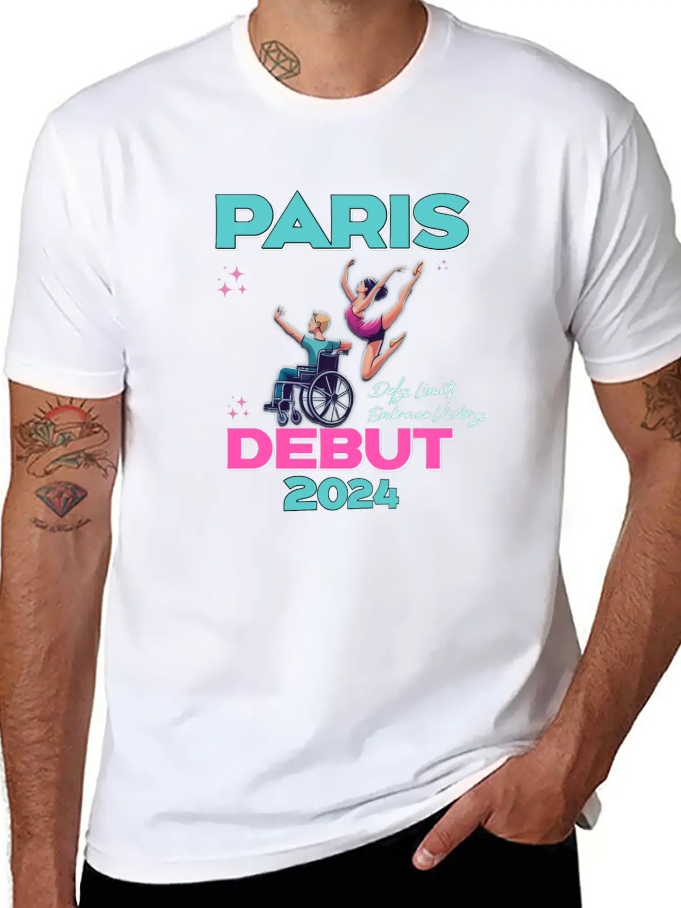 Paris Paralympic 2024 Essential Cotton Tee For Daily Outfits – Unisex Style
