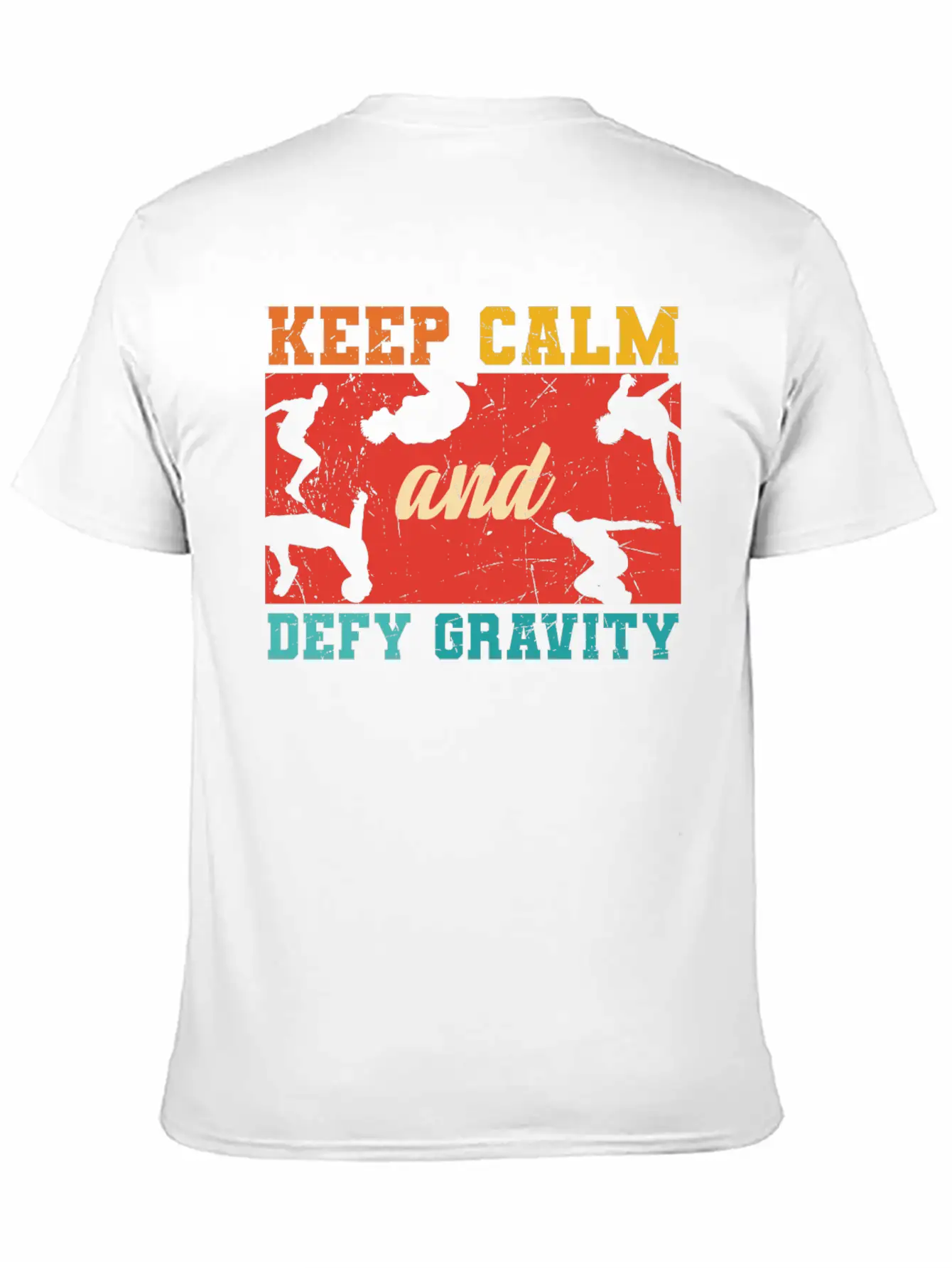 Parkour Keep Calm And Defy Gravity Unisex Casual T-Shirt – Clean Design For Daily Comfort