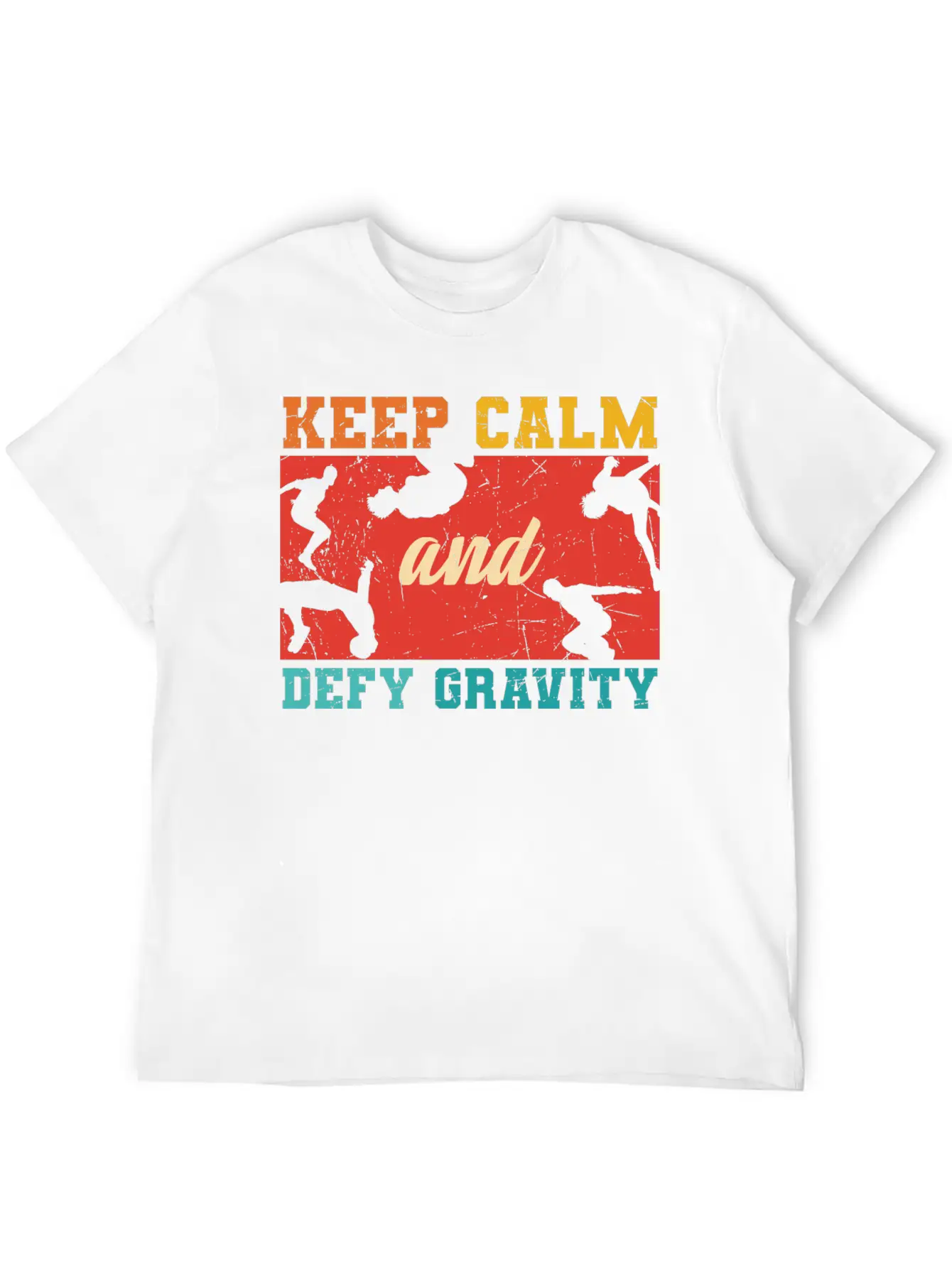 Parkour Keep Calm And Defy Gravity Unisex Casual T-Shirt – Clean Design For Daily Comfort