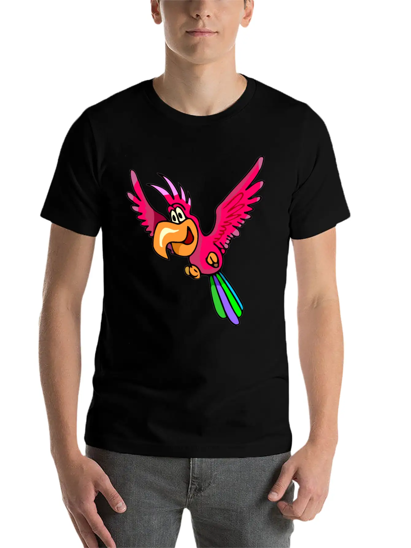 Parrot 4 Stylish Everyday T-Shirt – Unisex Basic Cotton Tee