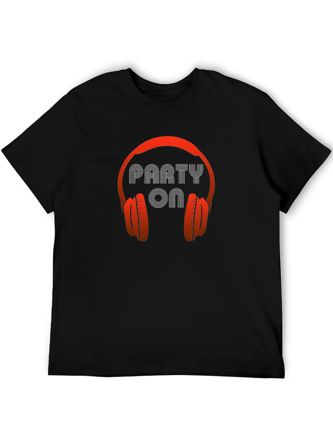 Party On - Headset, Headphones, DJ, Equalizer Unisex Casual T-Shirt – Clean Design For Daily Comfort