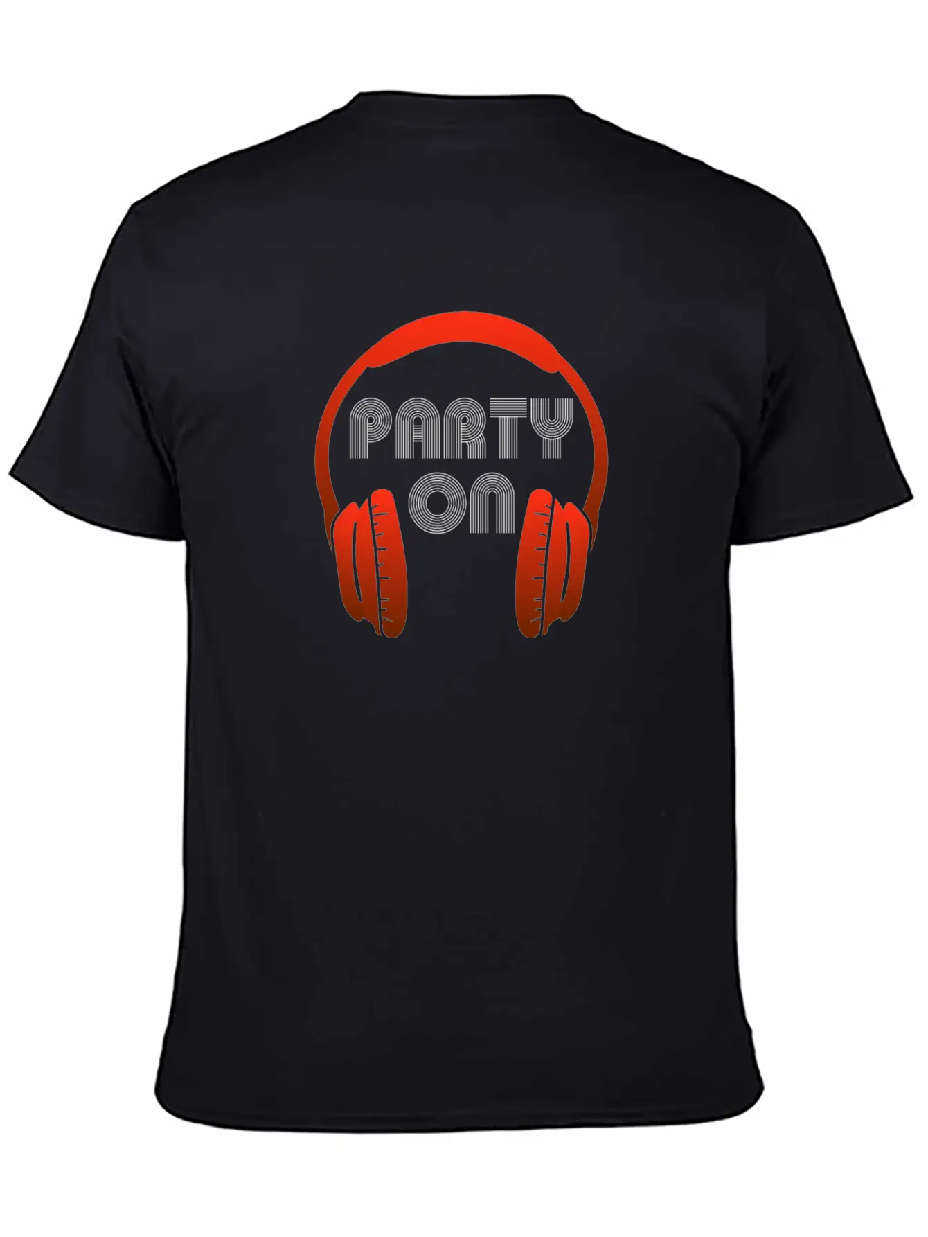 Party On - Headset, Headphones, DJ, Equalizer Unisex Casual T-Shirt – Clean Design For Daily Comfort