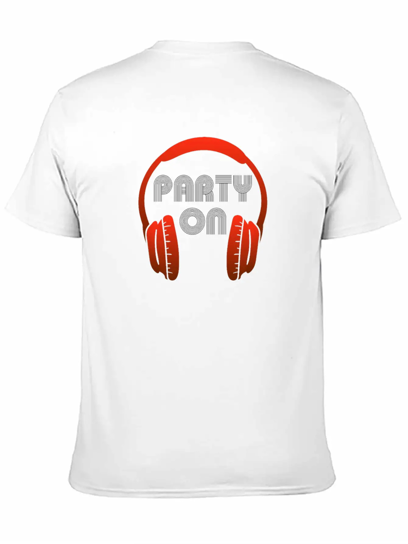 Party On - Headset, Headphones, DJ, Equalizer Unisex Casual T-Shirt – Clean Design For Daily Comfort