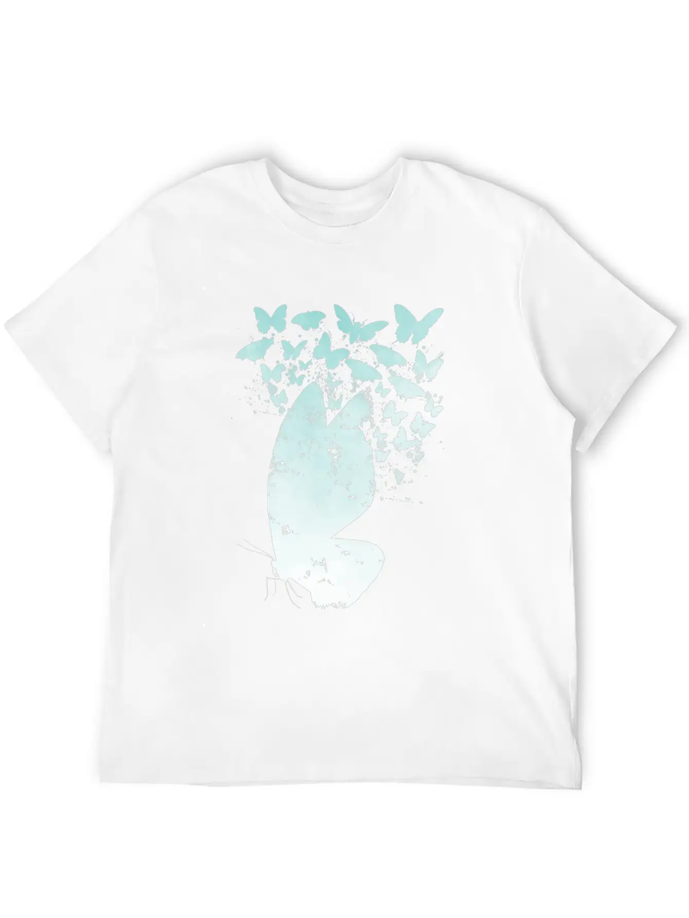 Pastel Butterfly Lover Essential Cotton Tee For Daily Outfits – Unisex Style