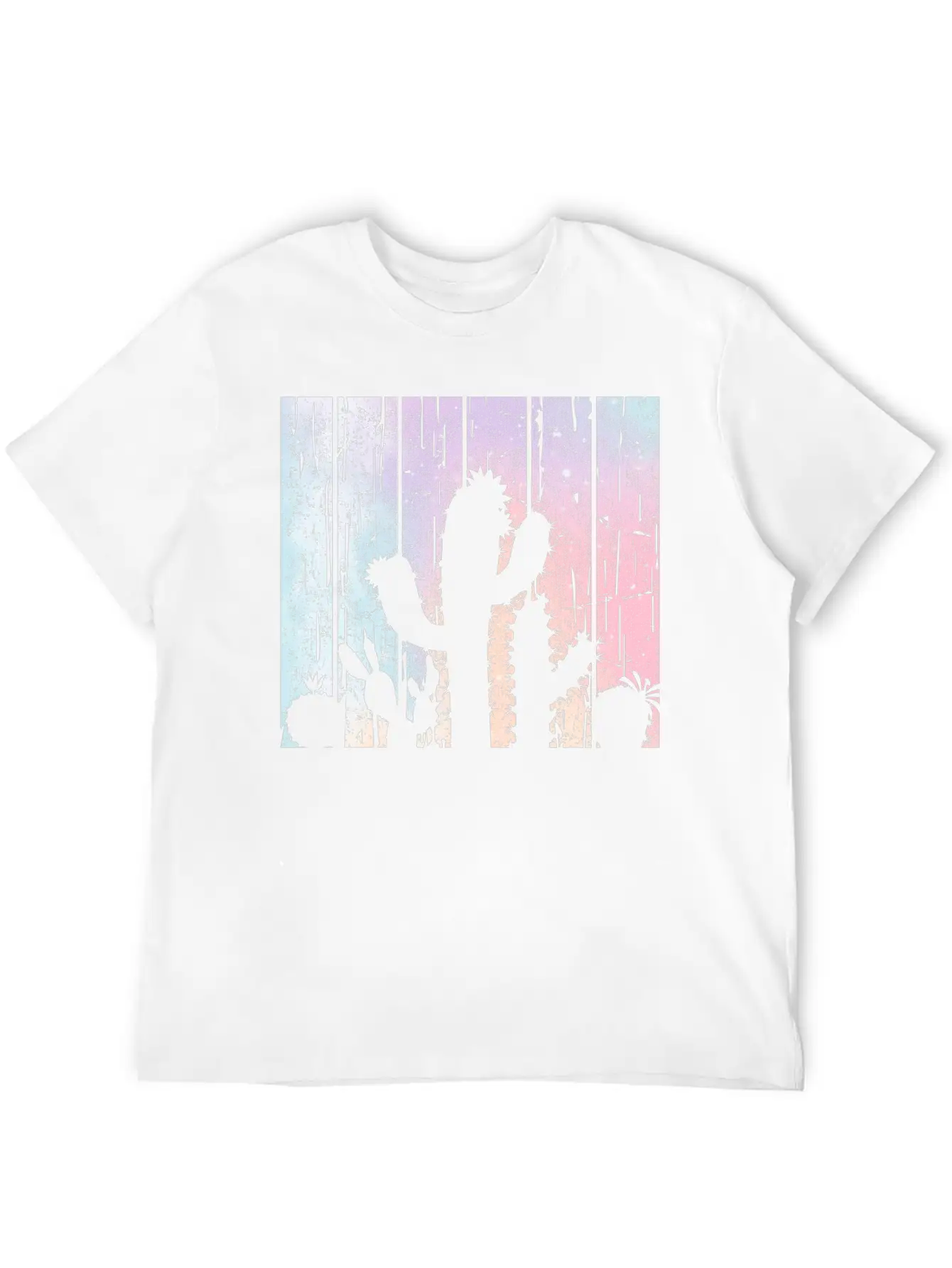 Pastel Cactus Desert Plant Gardener Modern Fit Casual T-Shirt – Clean And Versatile Design