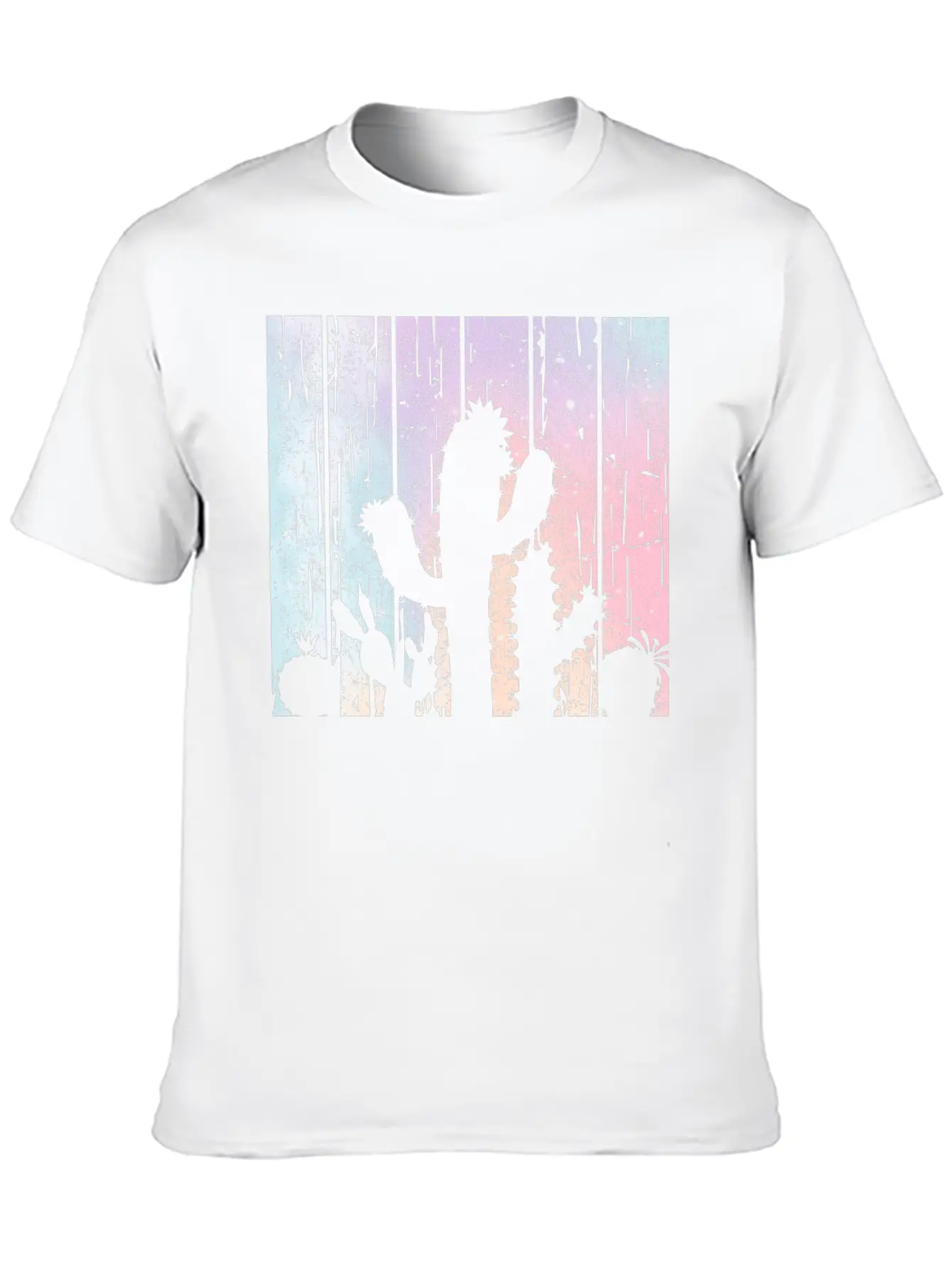Pastel Cactus Desert Plant Gardener Modern Fit Casual T-Shirt – Clean And Versatile Design