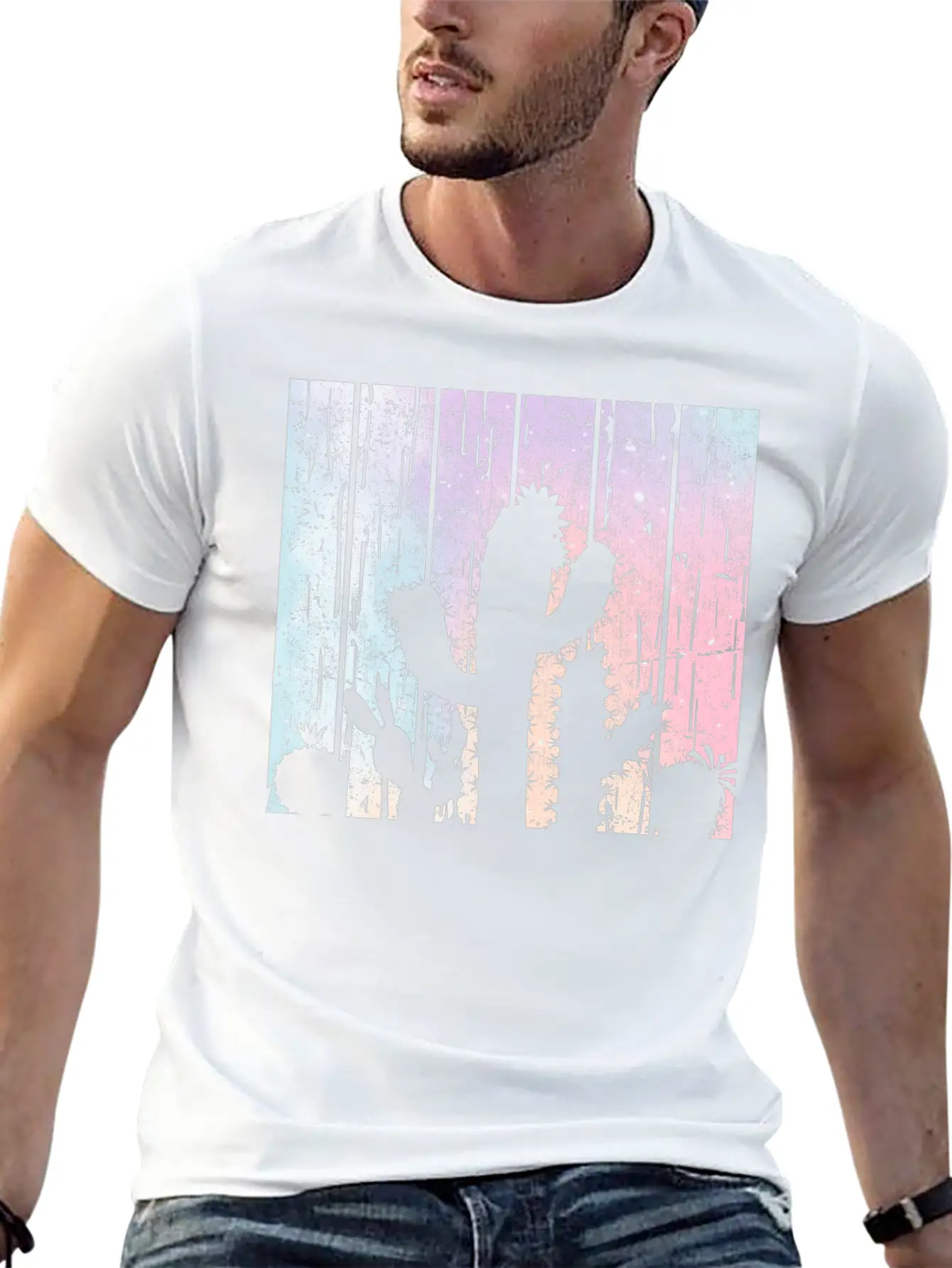 Pastel Cactus Desert Plant Gardener Modern Fit Casual T-Shirt – Clean And Versatile Design