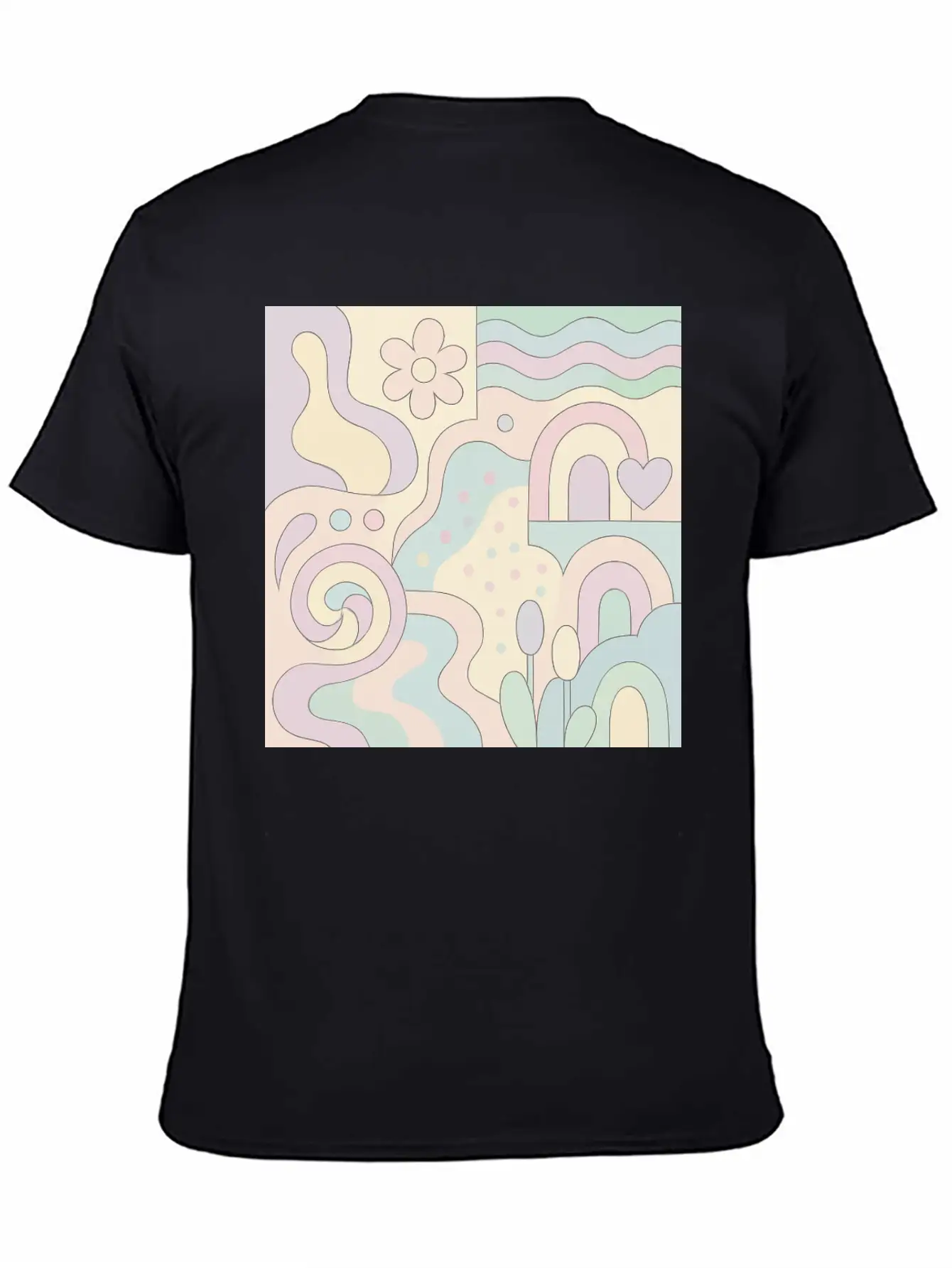 Pastel & Candy Colour Palette Aesthetic Lightweight Cotton T-Shirt – Daily Comfort Graphic Shirt