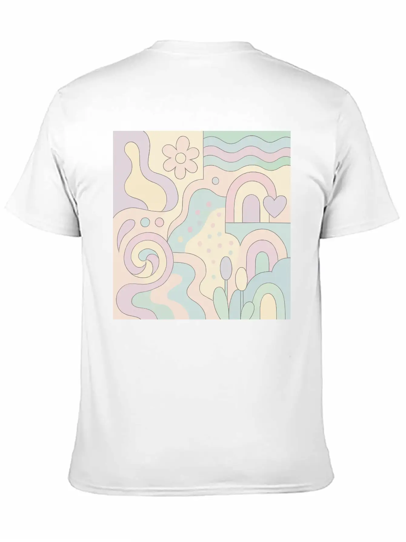Pastel & Candy Colour Palette Aesthetic Lightweight Cotton T-Shirt – Daily Comfort Graphic Shirt