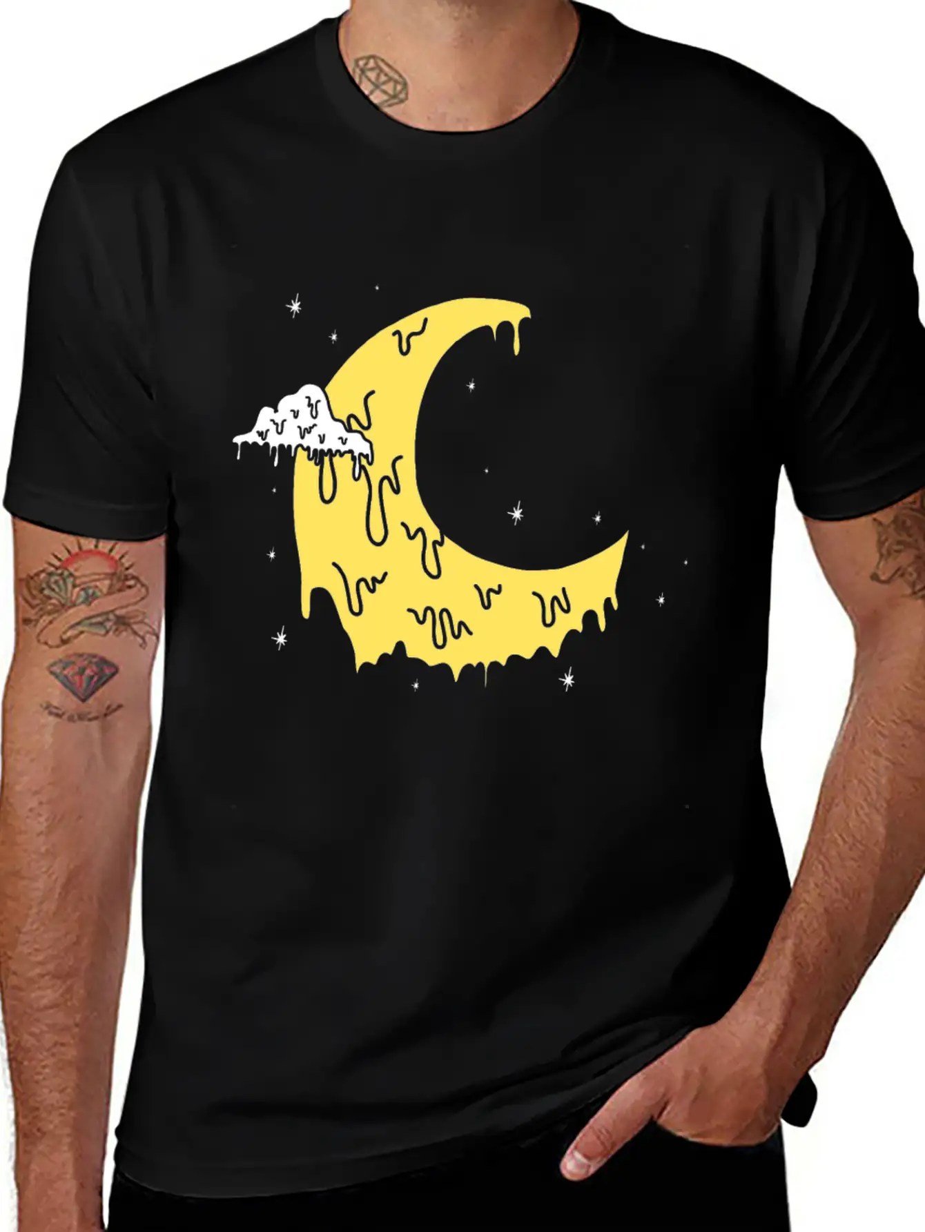 Pastel Goth Moon Kawaii Aesthetic Crescent Unisex Casual T-Shirt – Clean Design For Daily Comfort
