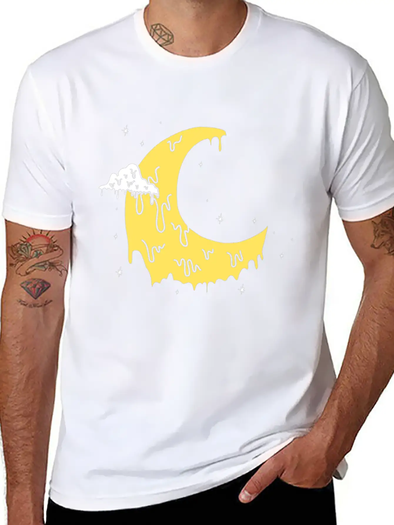 Pastel Goth Moon Kawaii Aesthetic Crescent Unisex Casual T-Shirt – Clean Design For Daily Comfort