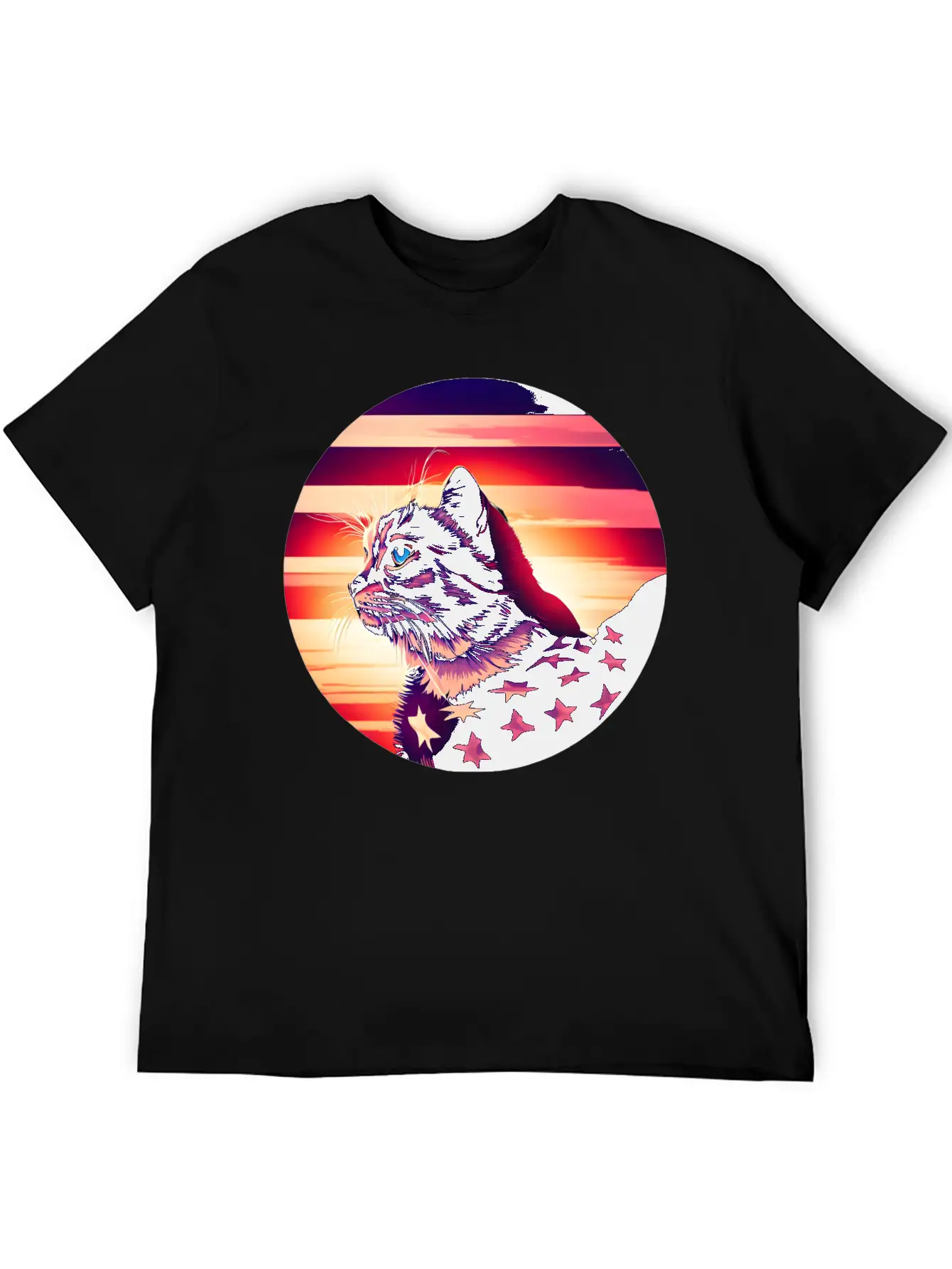 Patriotic Cat 4th Of July Outfit Unisex Casual T-Shirt – Clean Design For Daily Comfort