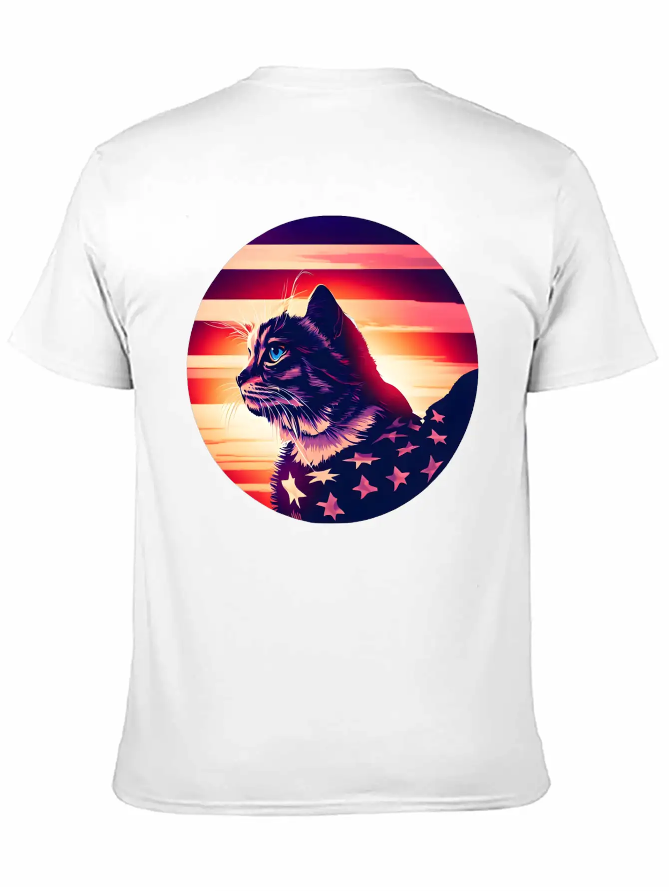 Patriotic Cat 4th Of July Outfit Unisex Casual T-Shirt – Clean Design For Daily Comfort