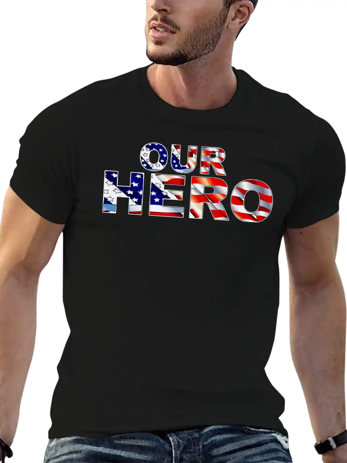 Patriotic Lightweight Cotton T-Shirt – Daily Comfort Graphic Shirt