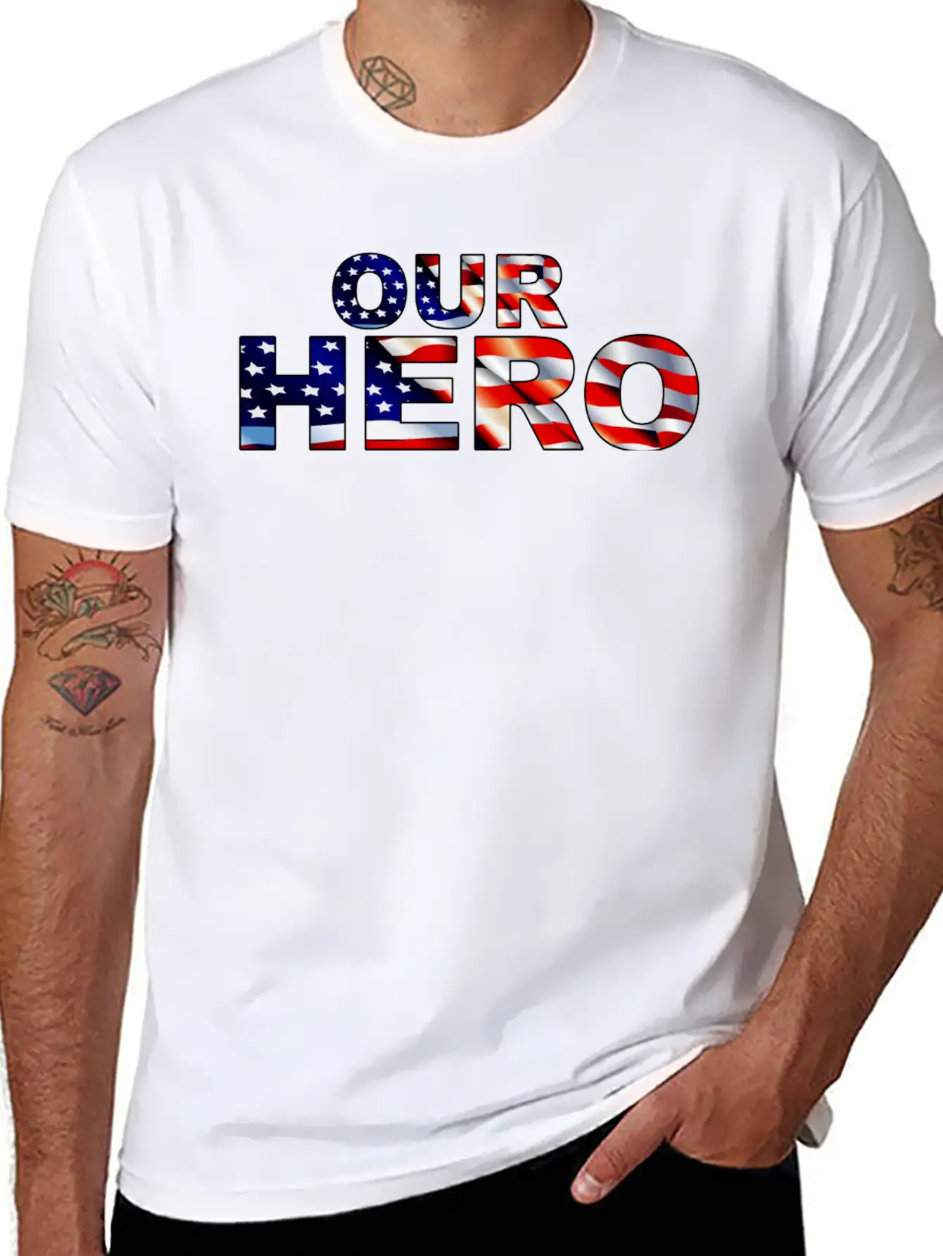 Patriotic Lightweight Cotton T-Shirt – Daily Comfort Graphic Shirt