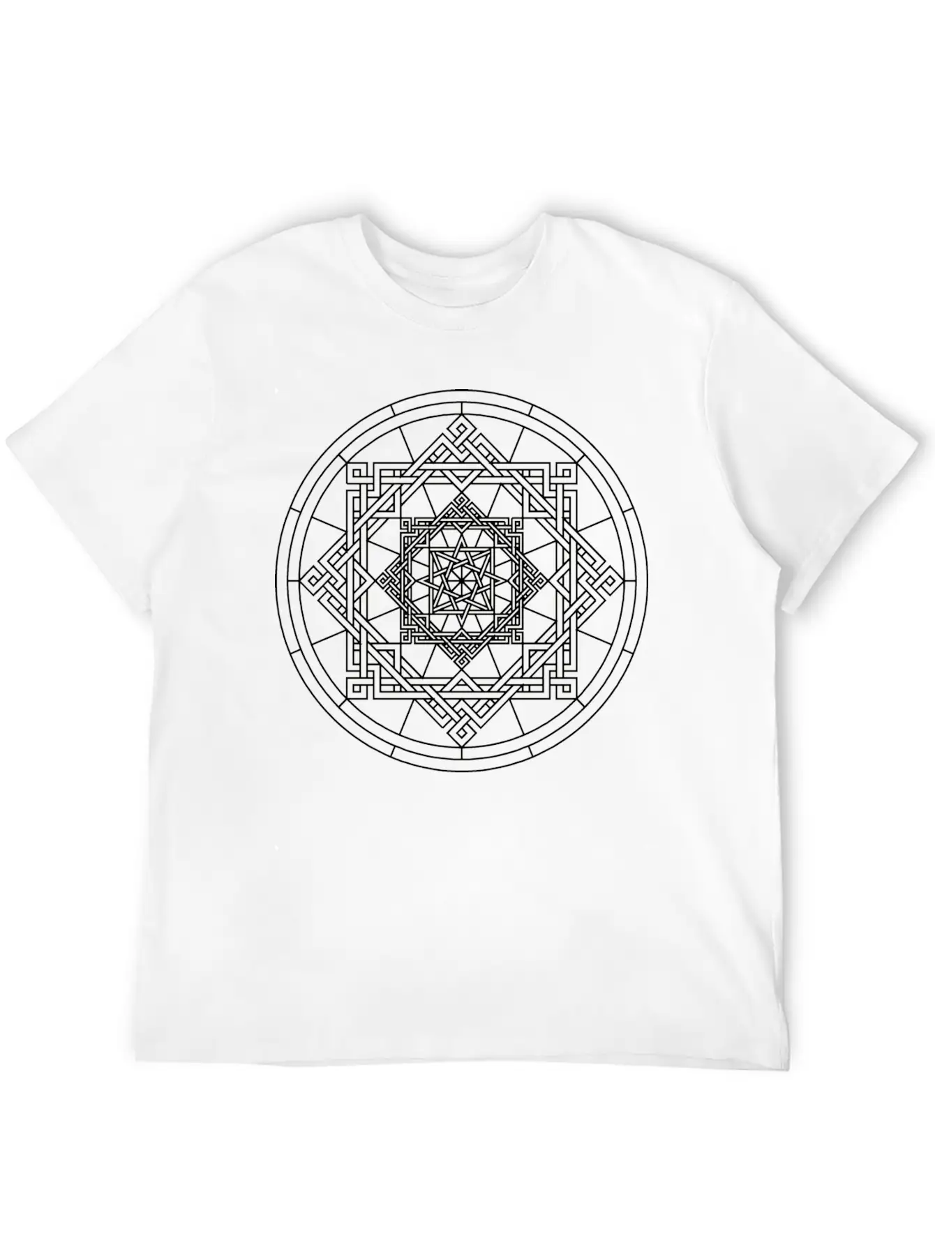 Pattern Mandala Soft Cotton Short Sleeve Tee – Unisex Wardrobe Staple