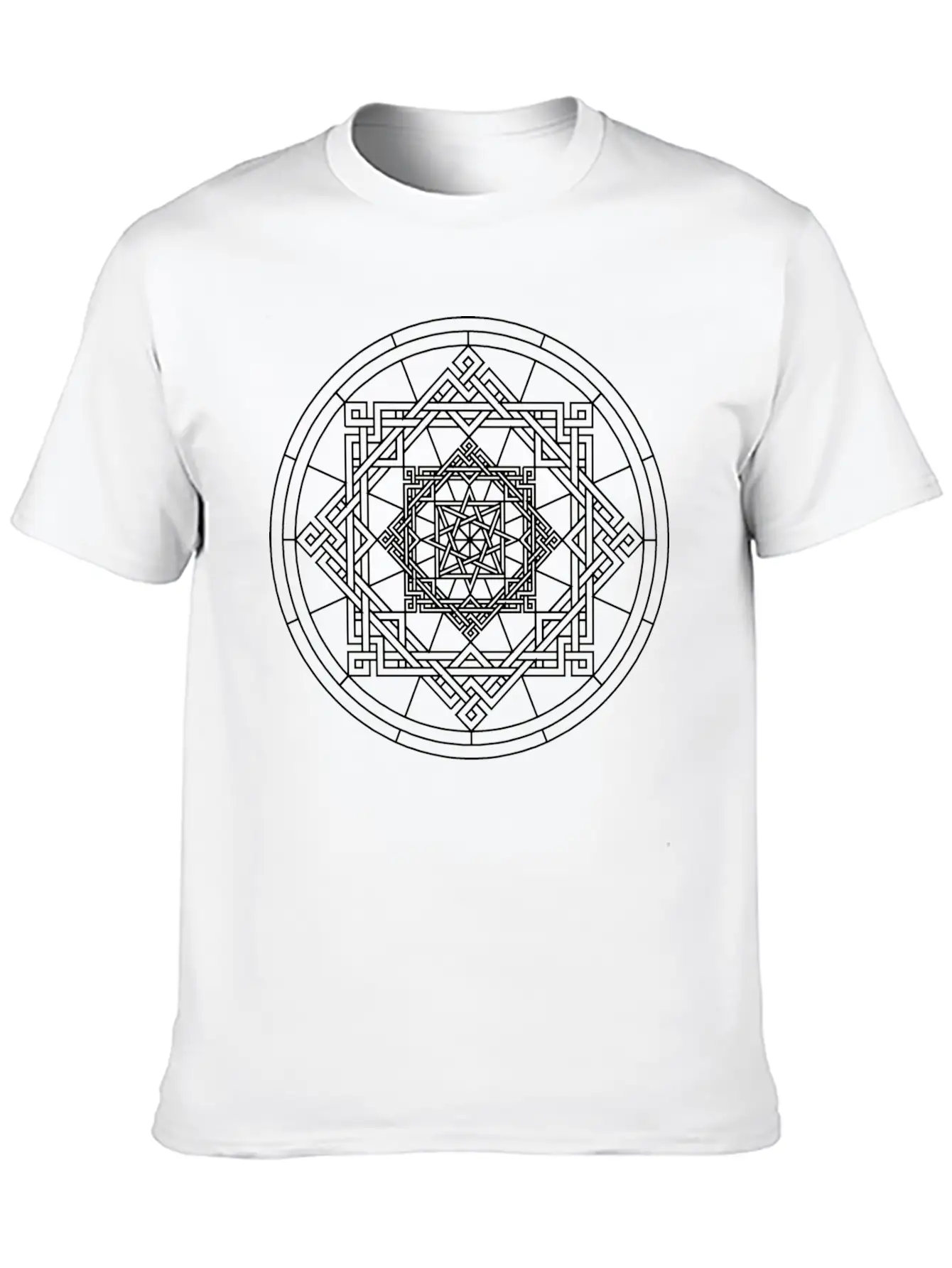 Pattern Mandala Soft Cotton Short Sleeve Tee – Unisex Wardrobe Staple