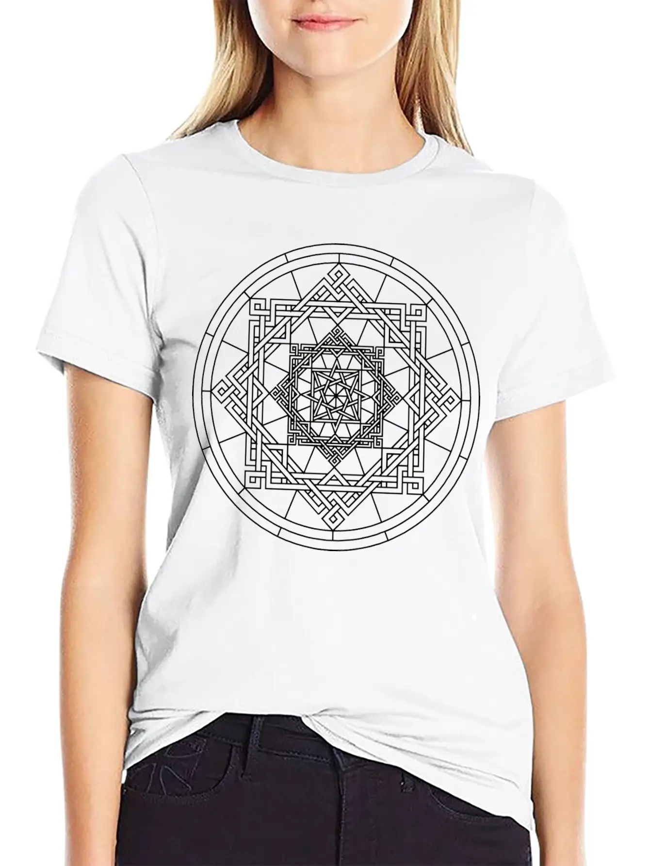Pattern Mandala Soft Cotton Short Sleeve Tee – Unisex Wardrobe Staple