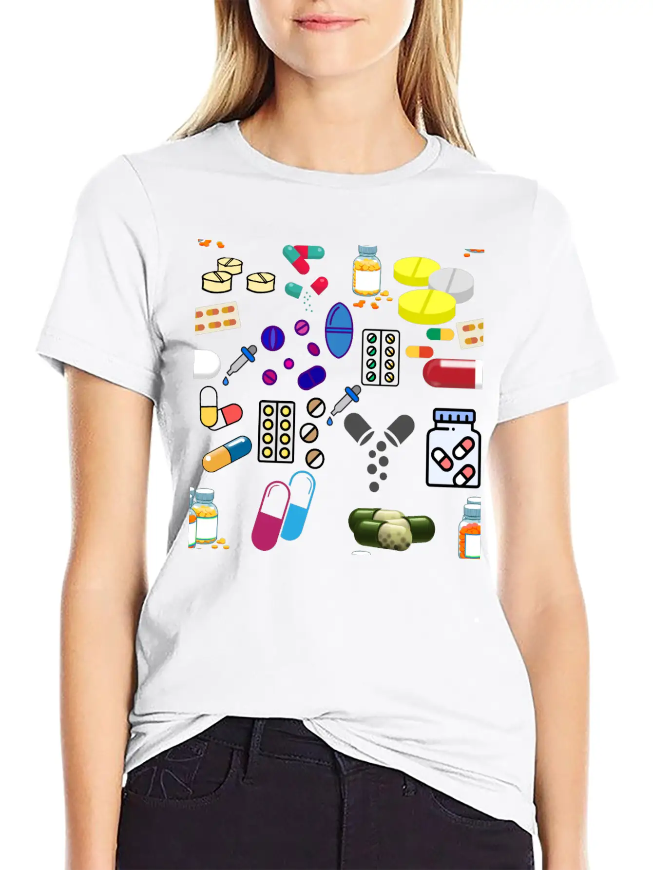 Pattren's Health Medicine Unisex Casual T-Shirt ��� Clean Design For Daily Comfort