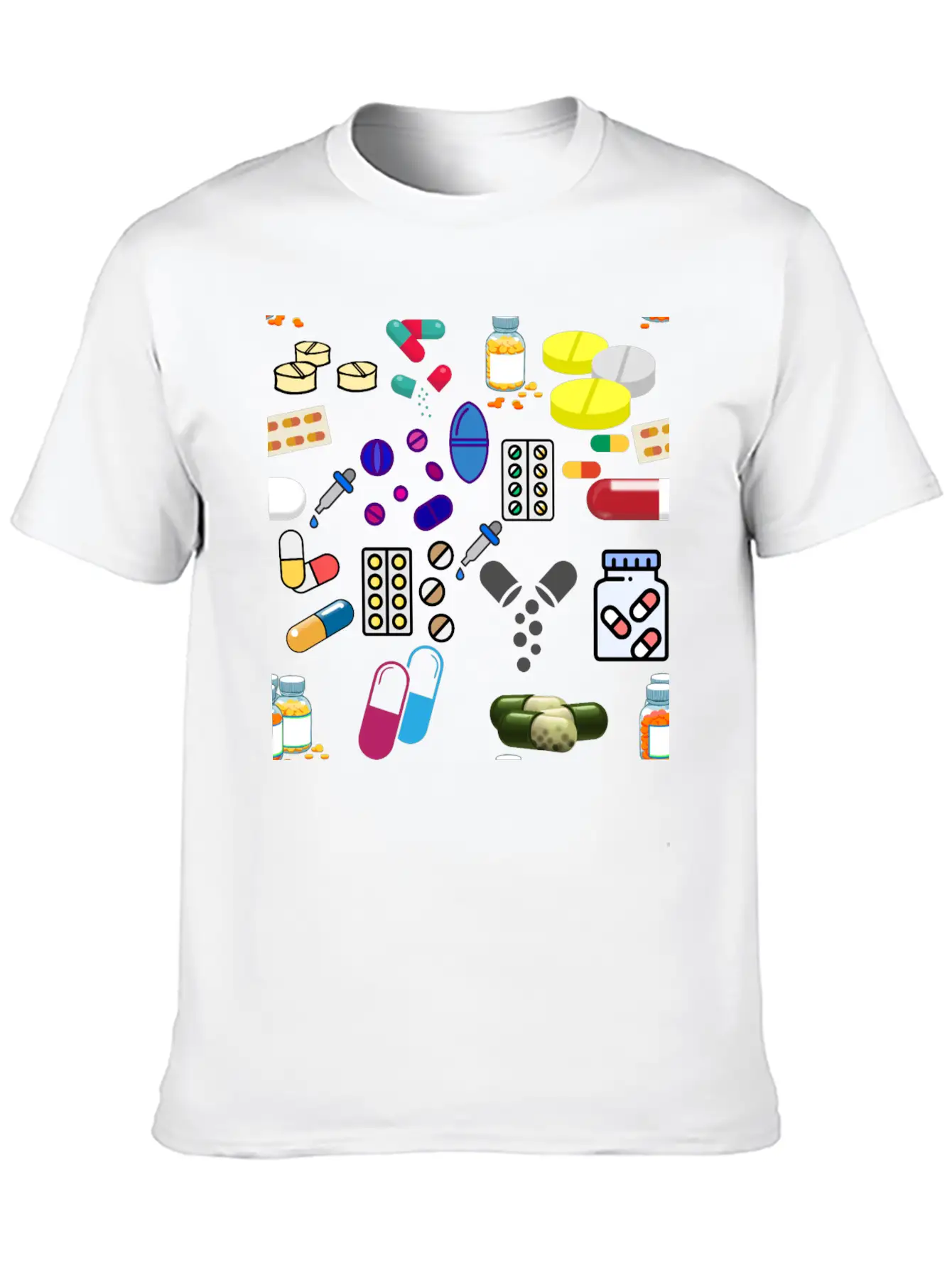Pattren's Health Medicine Unisex Casual T-Shirt ��� Clean Design For Daily Comfort