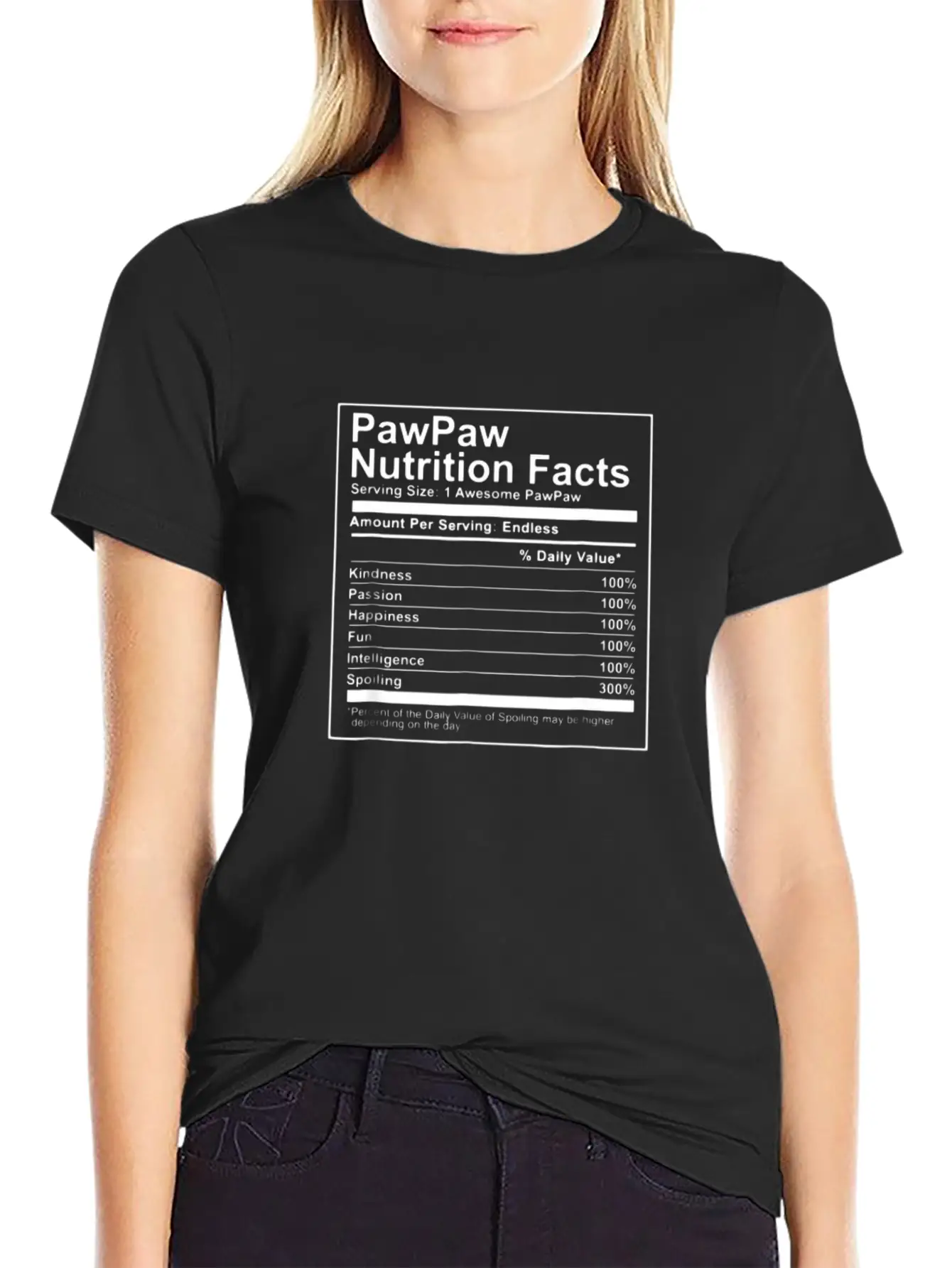 PawPaw Nutrition Facts Shirt - Nutritional Fathers Essential Cotton Tee For Daily Outfits – Unisex Style