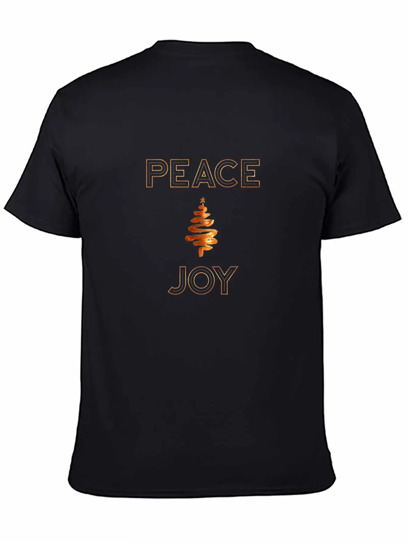 Peace And Joy Christmas Holiday Design Unisex Casual T-Shirt – Clean Design For Daily Comfort