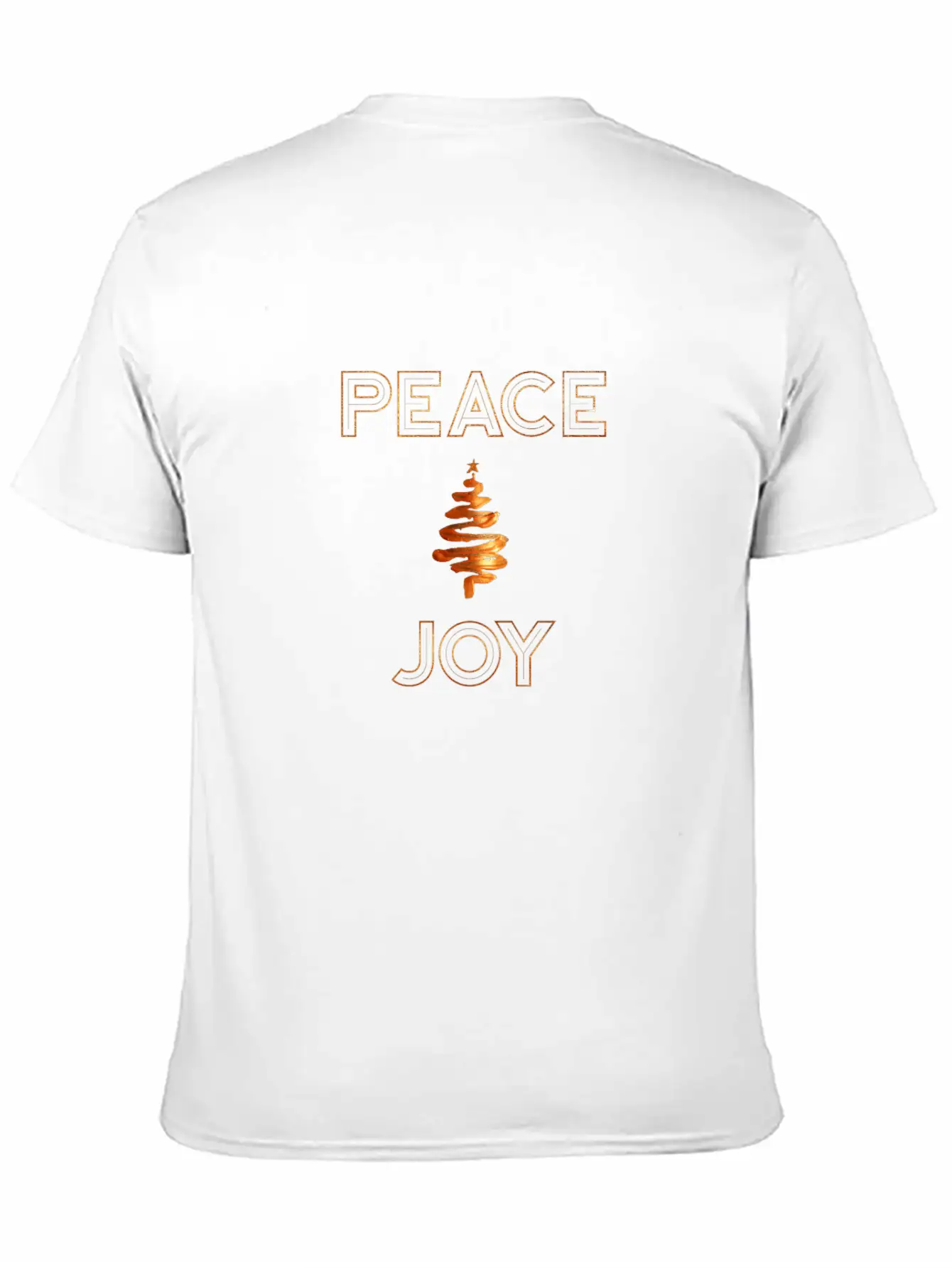 Peace And Joy Christmas Holiday Design Unisex Casual T-Shirt – Clean Design For Daily Comfort