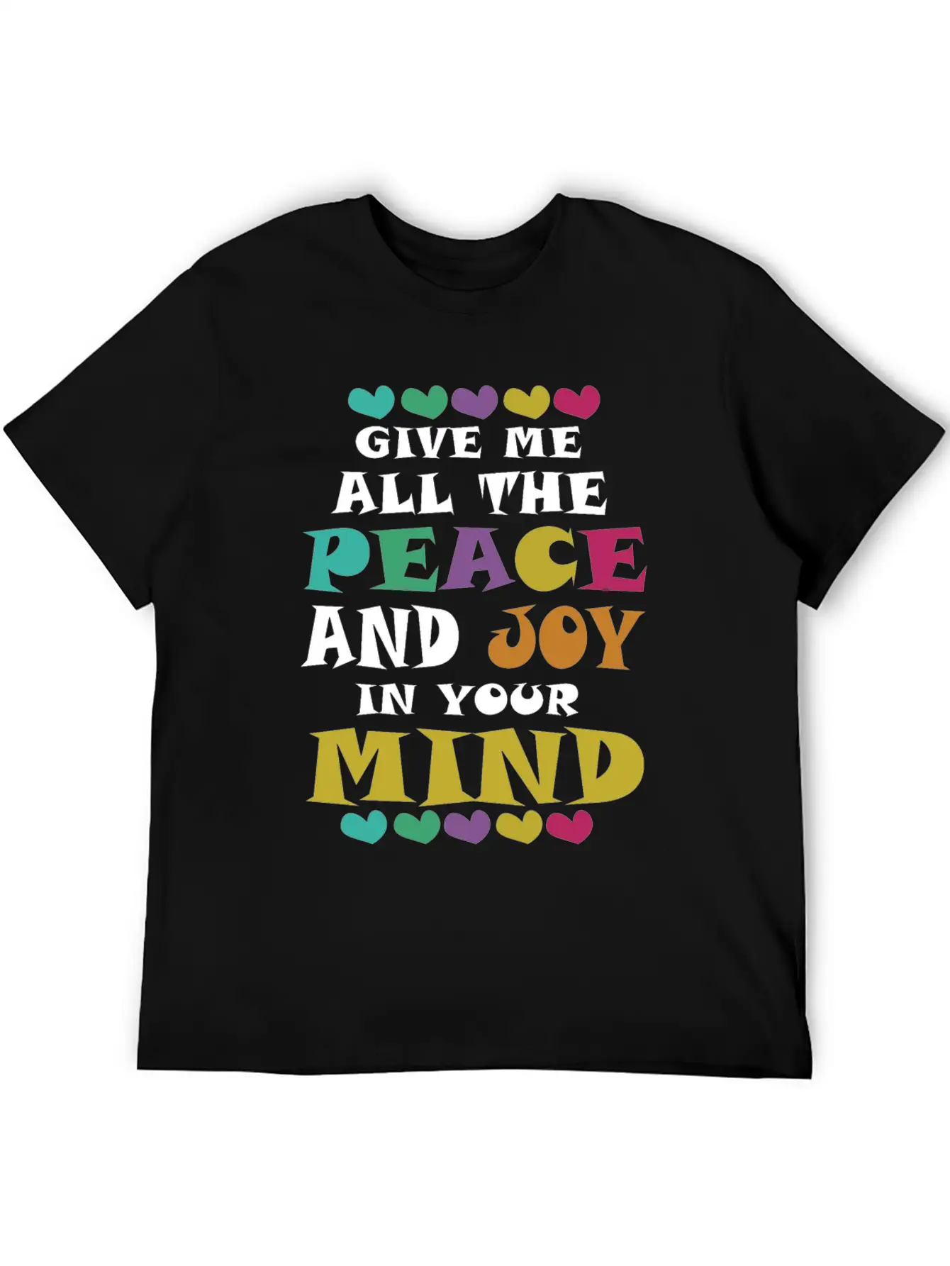 Peace And Joy Classic Fit Graphic Tee For Daily Comfort – Unisex Cotton Shirt