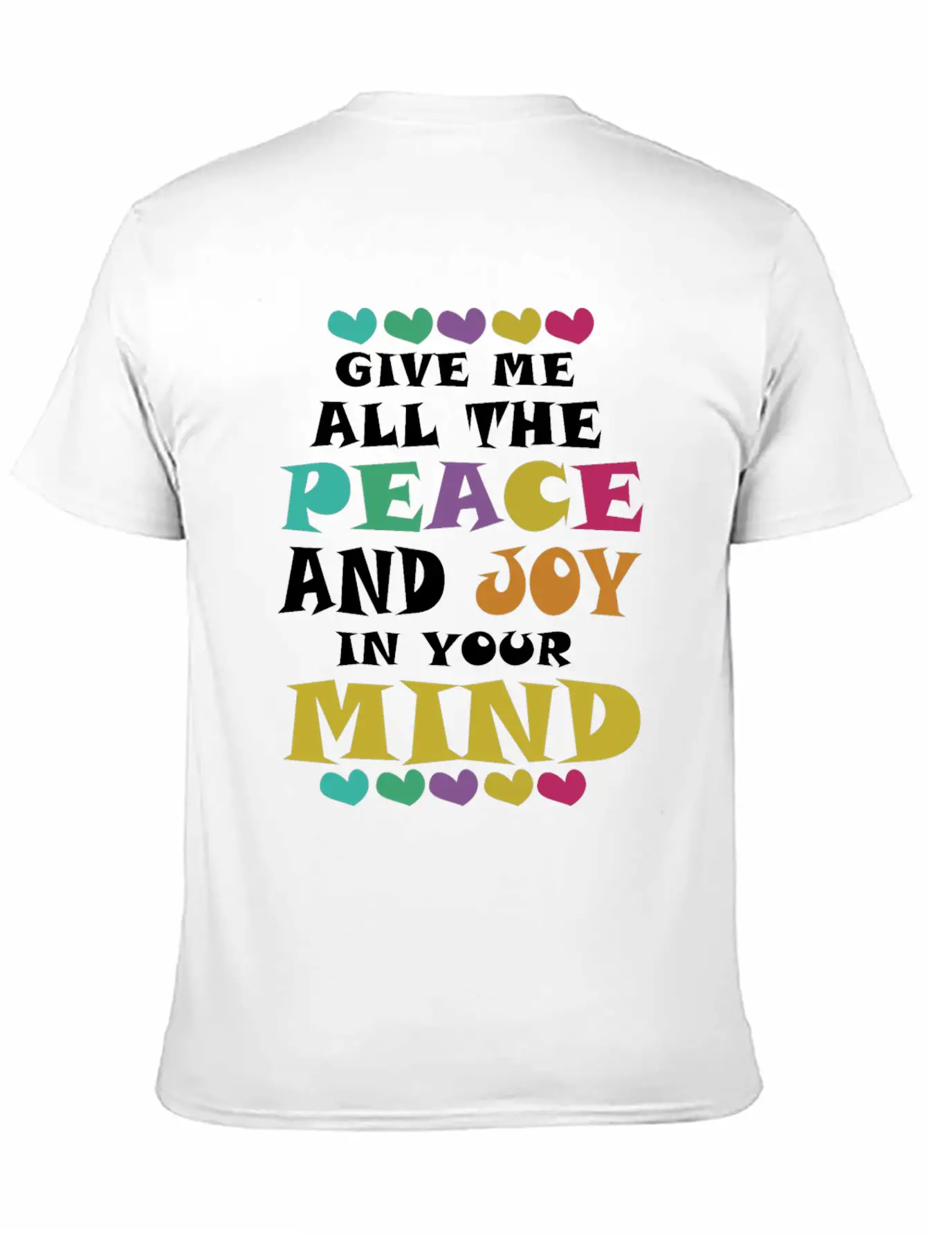 Peace And Joy Classic Fit Graphic Tee For Daily Comfort – Unisex Cotton Shirt