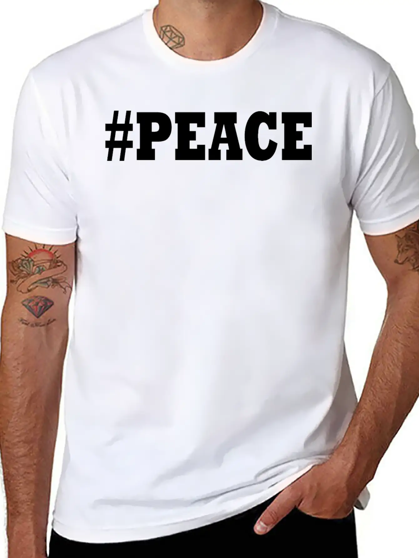 Peace Basic Graphic T-Shirt – Daily Comfort In Soft Cotton