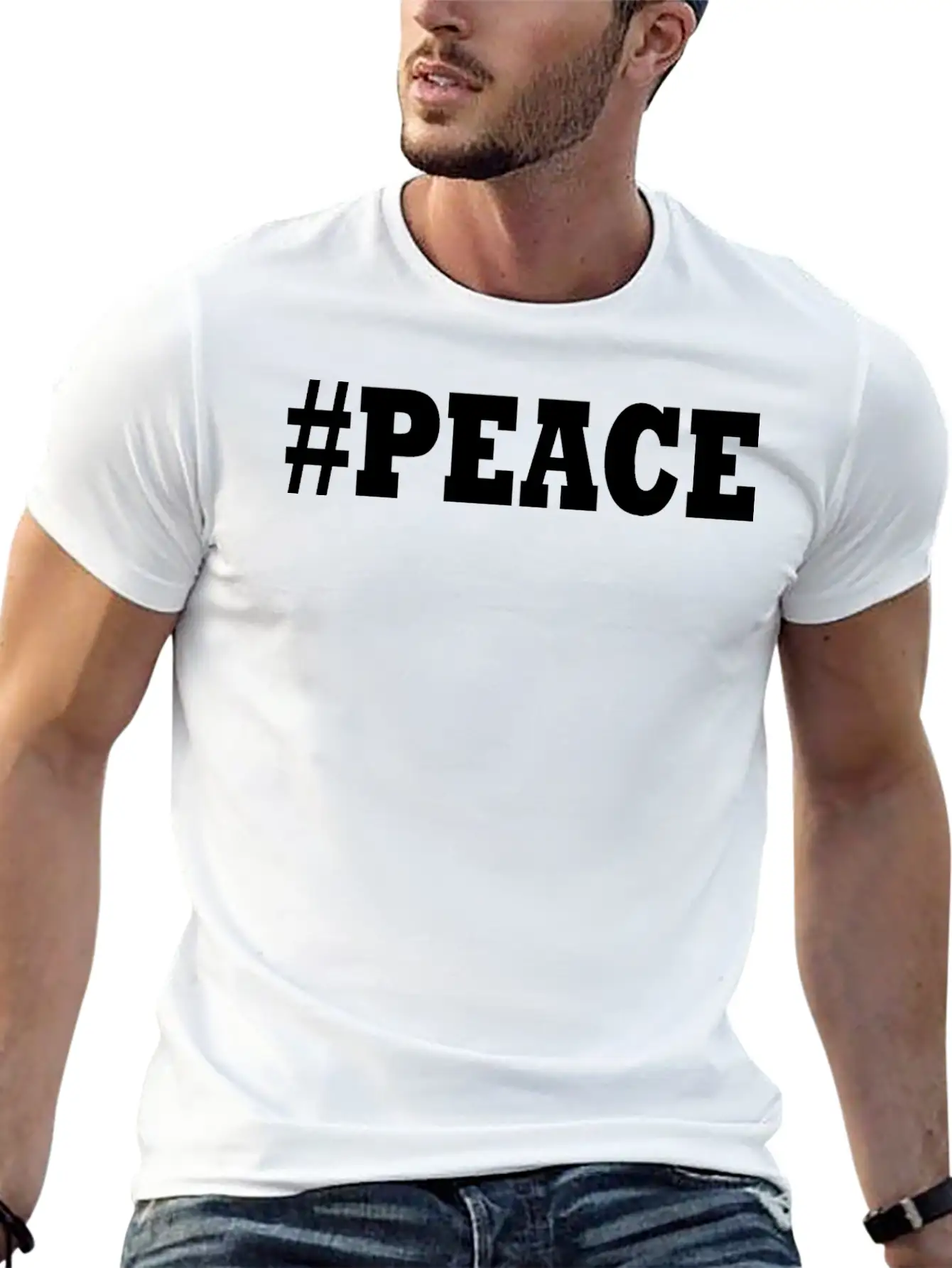 Peace Basic Graphic T-Shirt – Daily Comfort In Soft Cotton