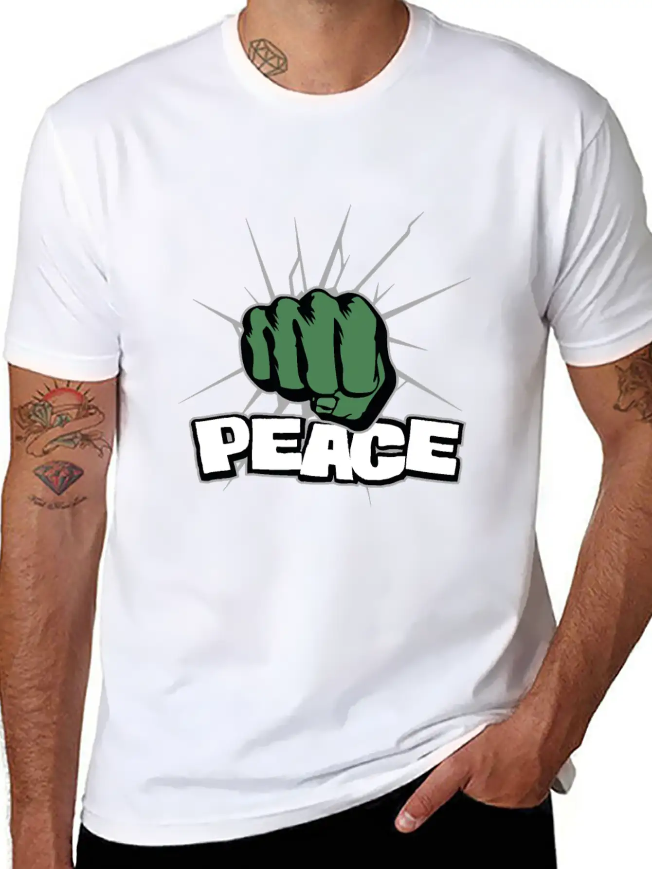 Peace Essential Cotton Tee For Daily Outfits – Unisex Style