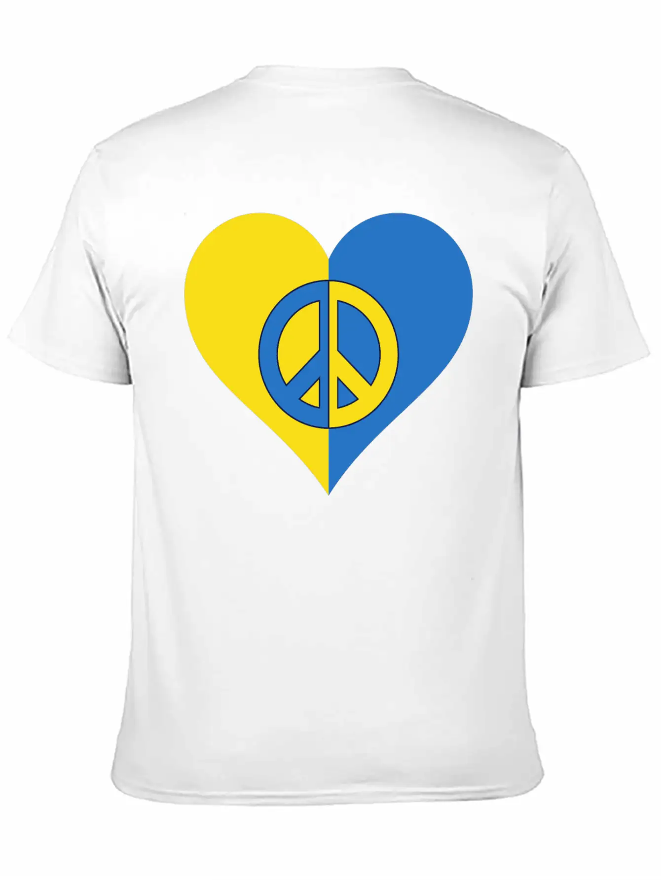Peace For Ukraine. Basic Graphic T-Shirt – Daily Comfort In Soft Cotton