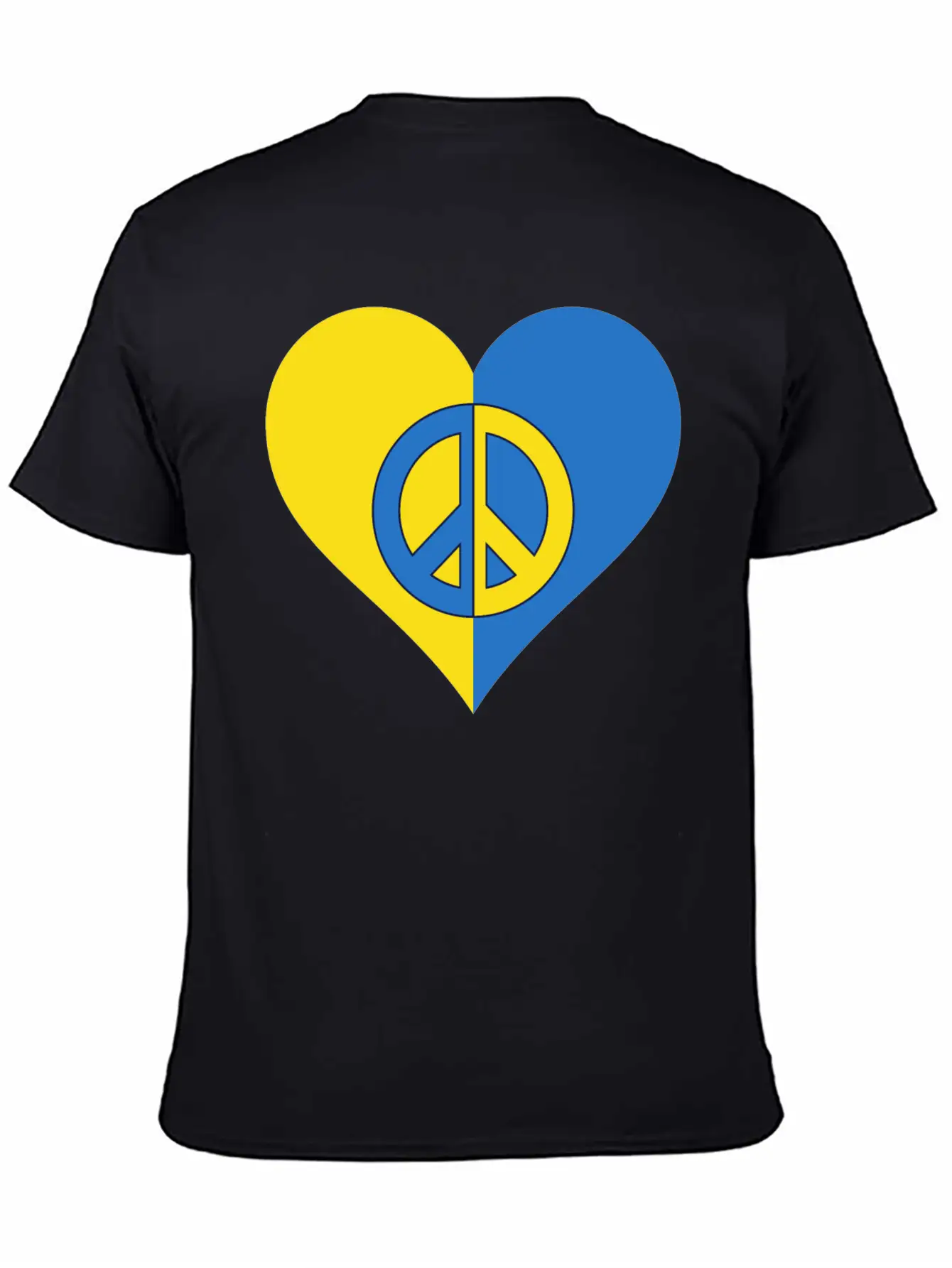 Peace For Ukraine. Basic Graphic T-Shirt – Daily Comfort In Soft Cotton