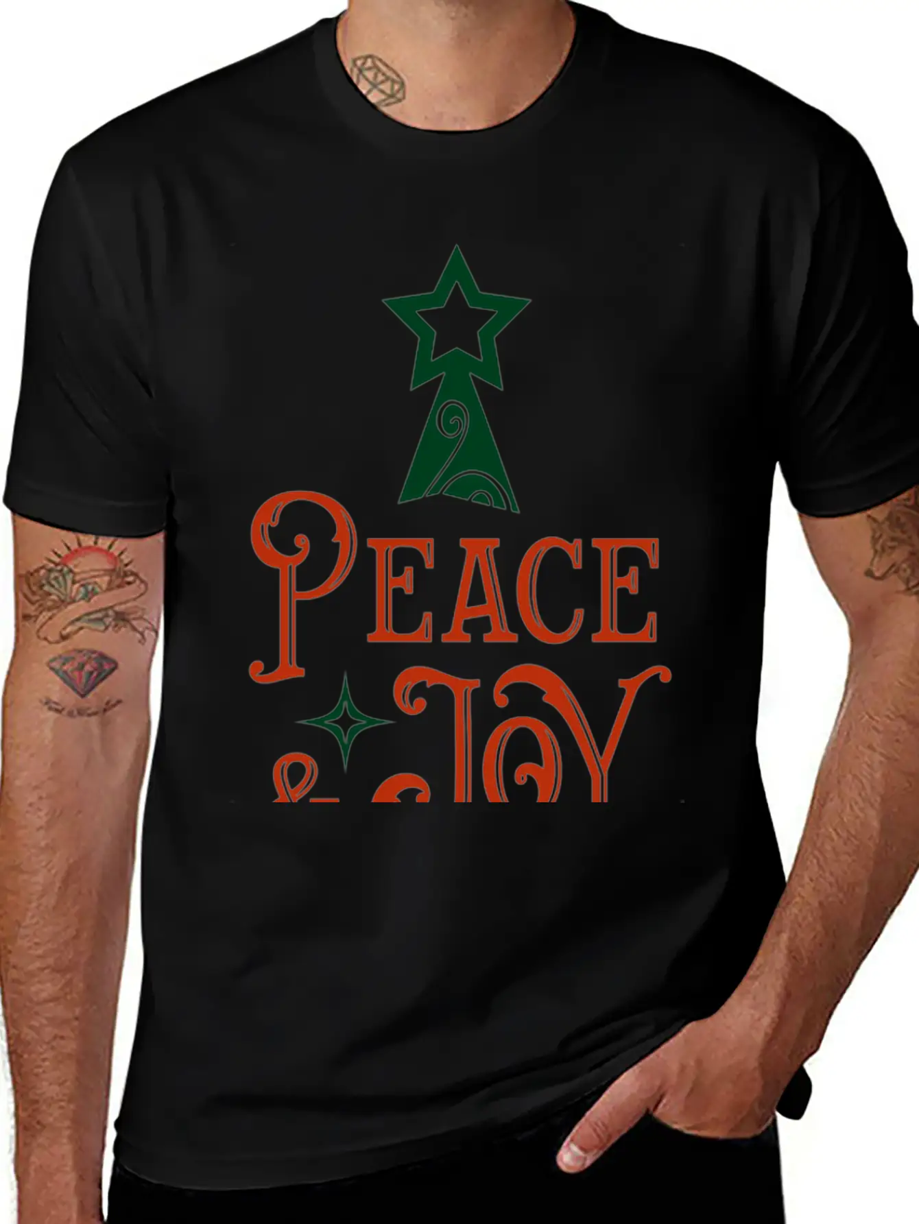 Peace Joy Gift Basic Graphic T-Shirt – Daily Comfort In Soft Cotton