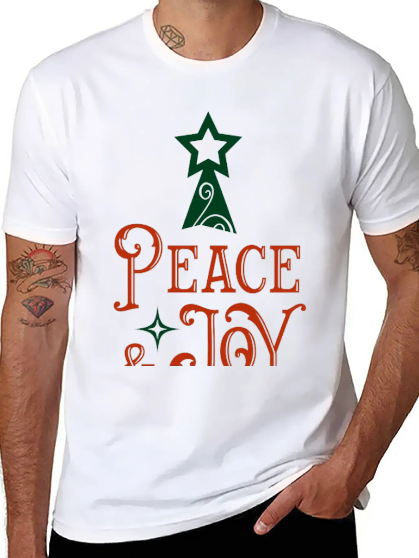 Peace Joy Gift Basic Graphic T-Shirt – Daily Comfort In Soft Cotton