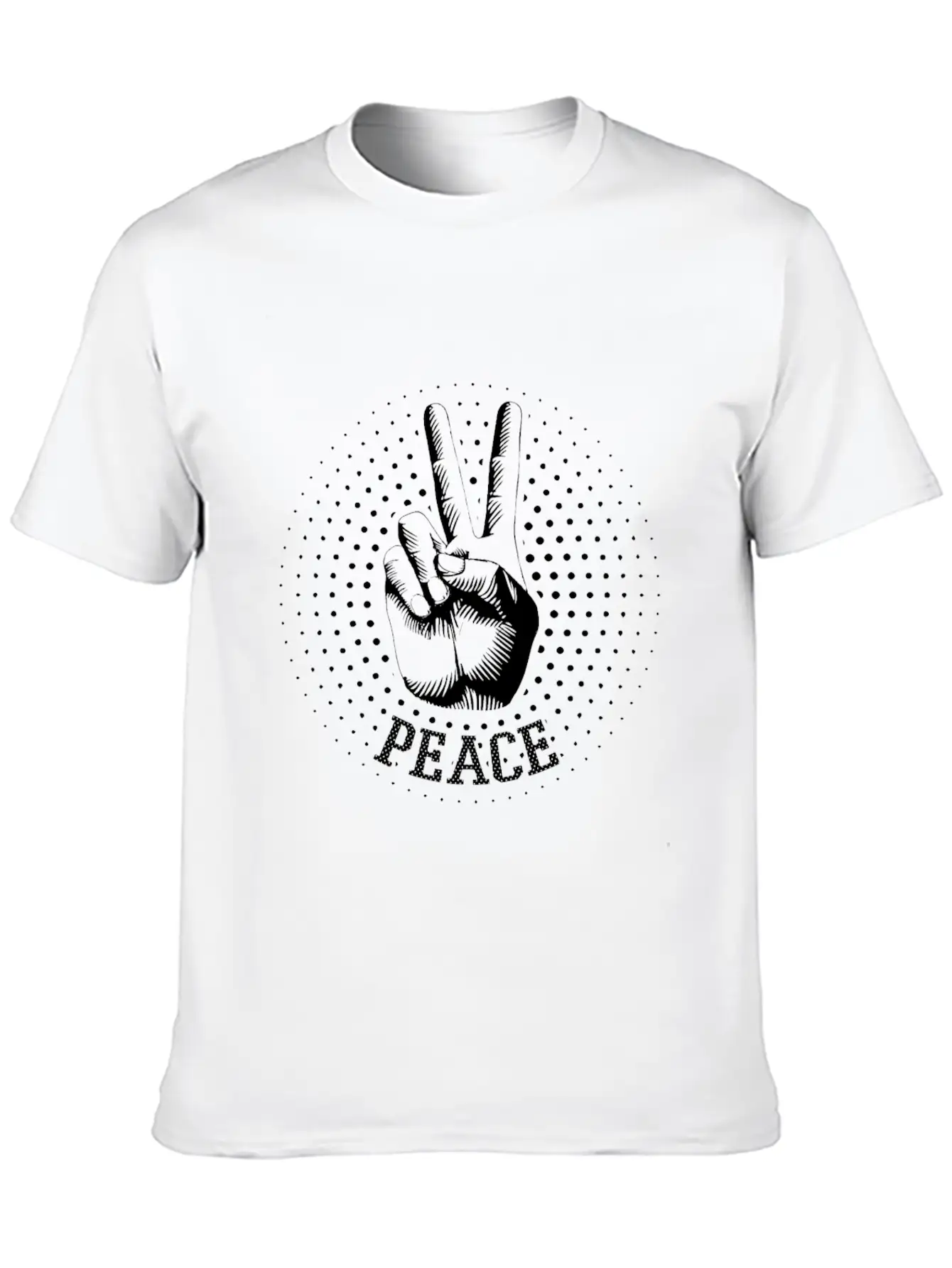Peace Lightweight Cotton T-Shirt – Daily Comfort Graphic Shirt