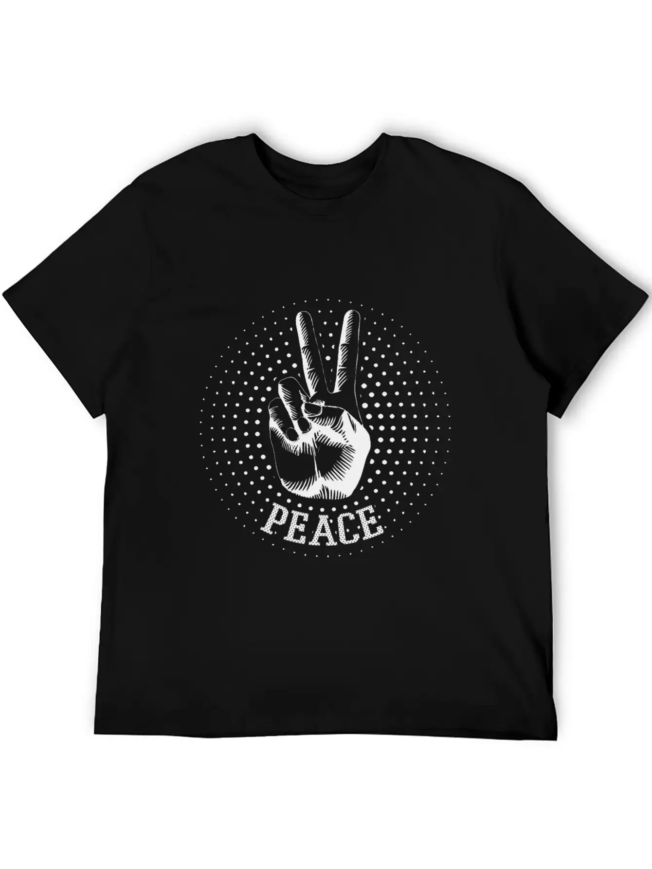 Peace Lightweight Cotton T-Shirt – Daily Comfort Graphic Shirt