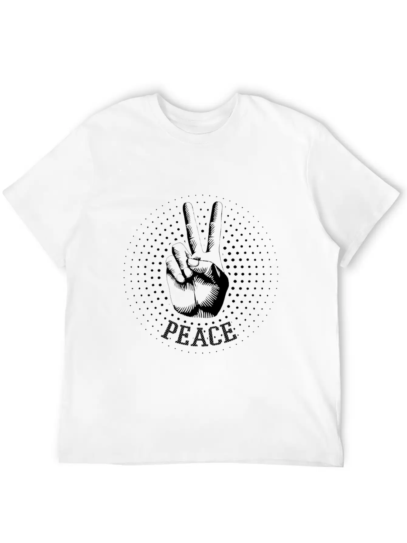 Peace Lightweight Cotton T-Shirt – Daily Comfort Graphic Shirt