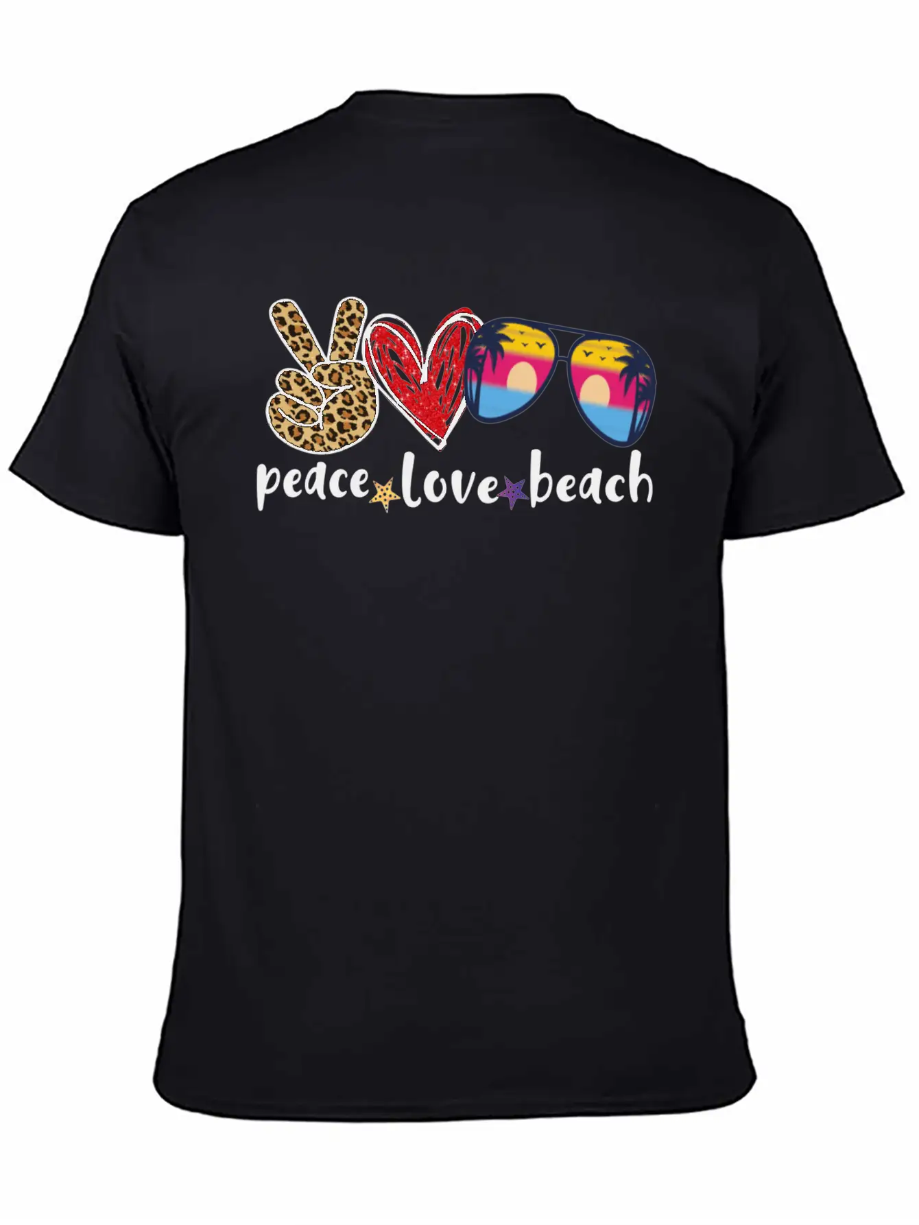 Peace Love Beach Soft Cotton Short Sleeve Tee – Unisex Wardrobe Staple