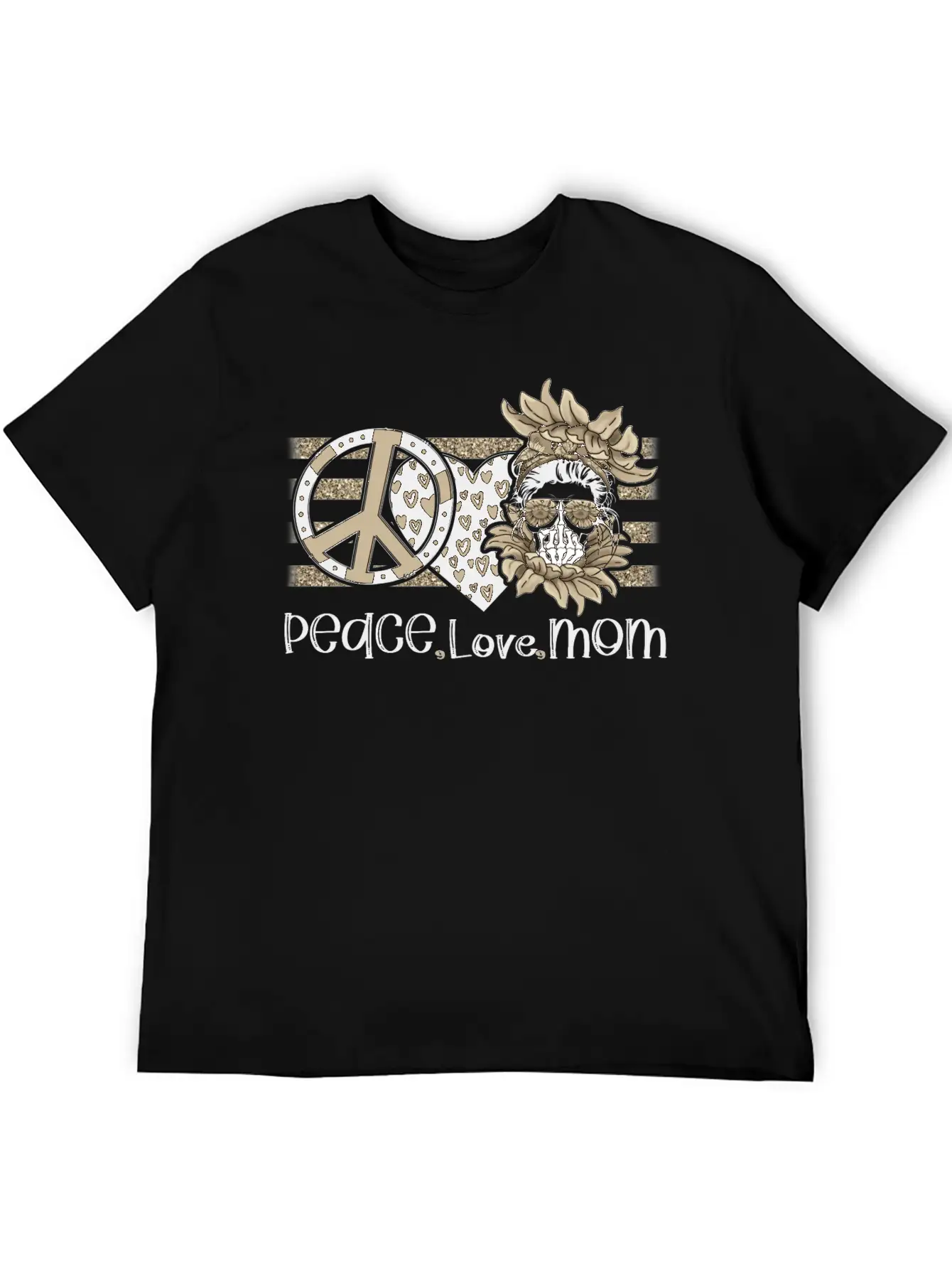 Peace Love Mom, Peace Love Momlife Just A Good Mom Unisex Casual T-Shirt – Clean Design For Daily Comfort