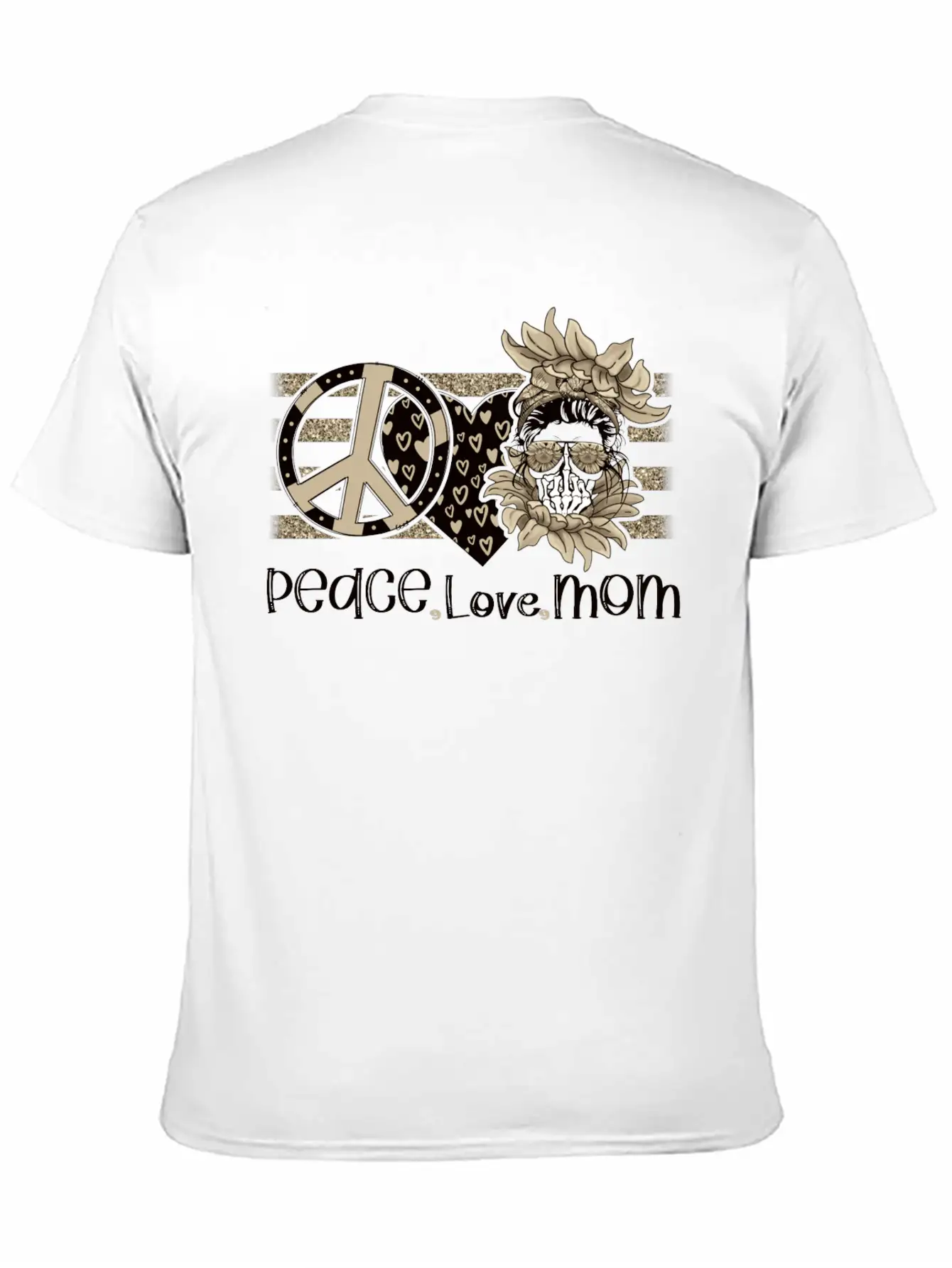 Peace Love Mom, Peace Love Momlife Just A Good Mom Unisex Casual T-Shirt – Clean Design For Daily Comfort