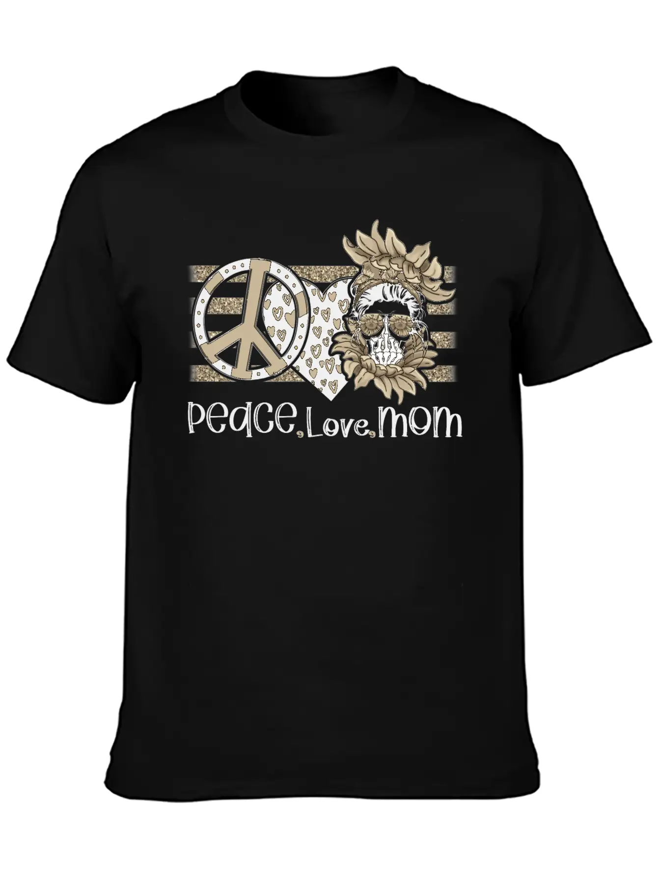 Peace Love Mom, Peace Love Momlife Just A Good Mom Unisex Casual T-Shirt – Clean Design For Daily Comfort