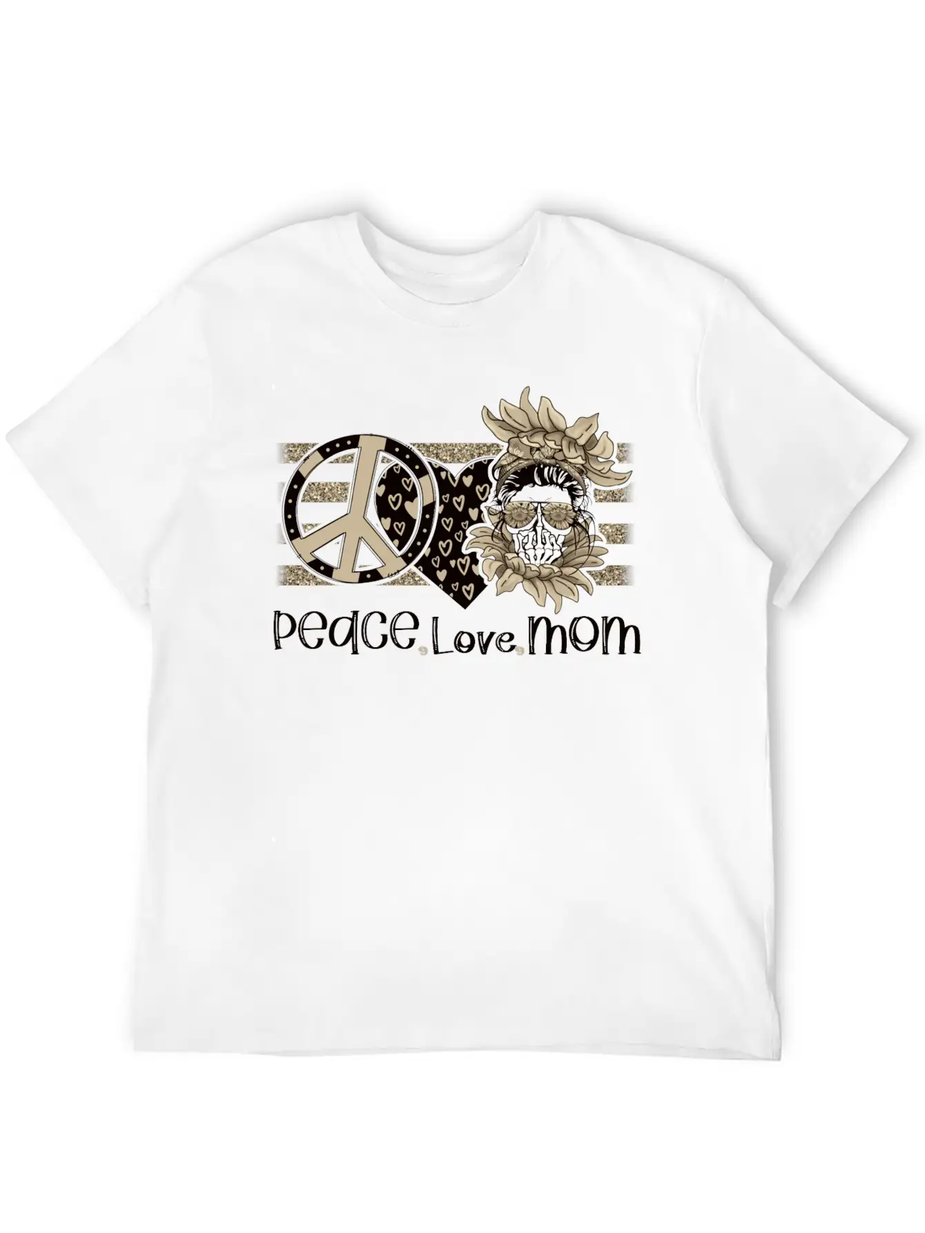 Peace Love Mom, Peace Love Momlife Just A Good Mom Unisex Casual T-Shirt – Clean Design For Daily Comfort