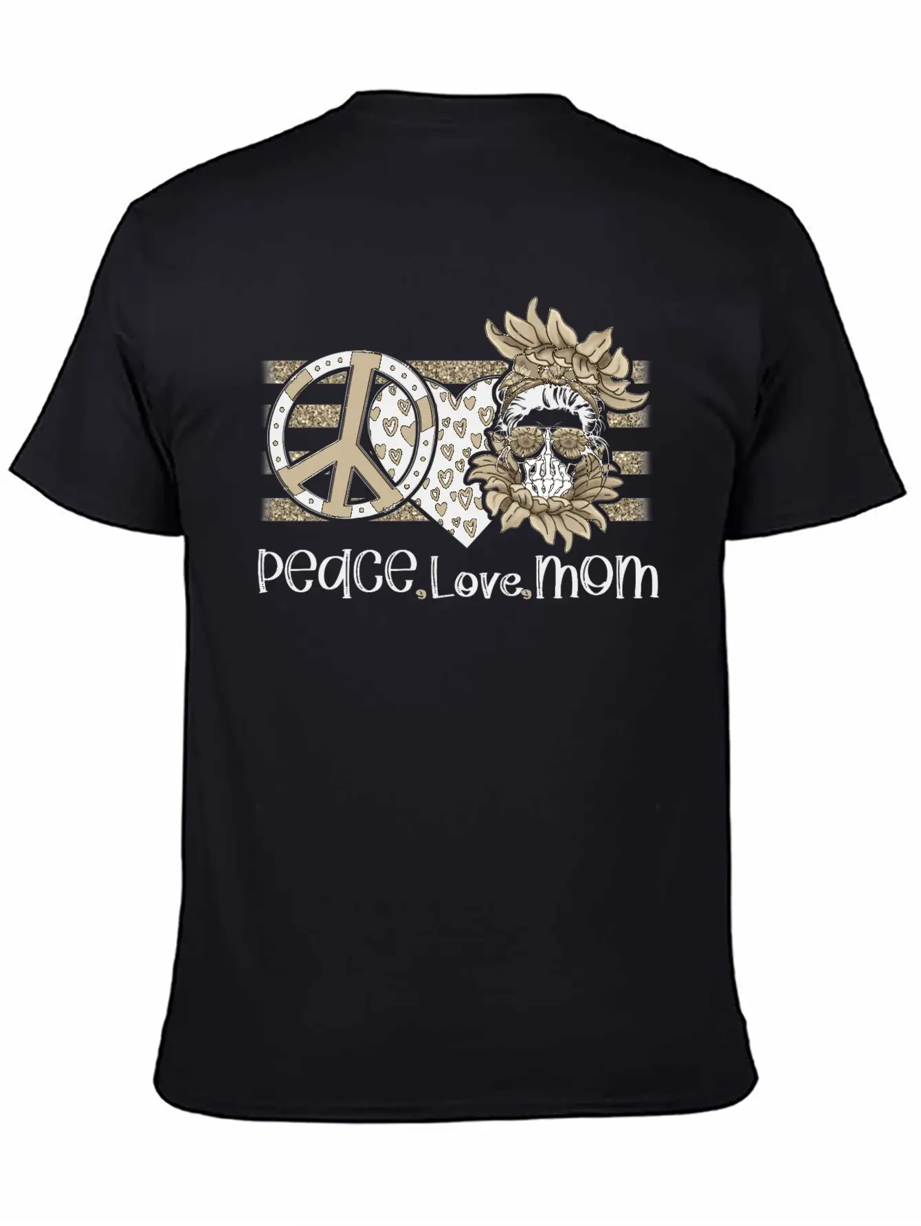 Peace Love Mom, Peace Love Momlife Just A Good Mom Unisex Casual T-Shirt – Clean Design For Daily Comfort